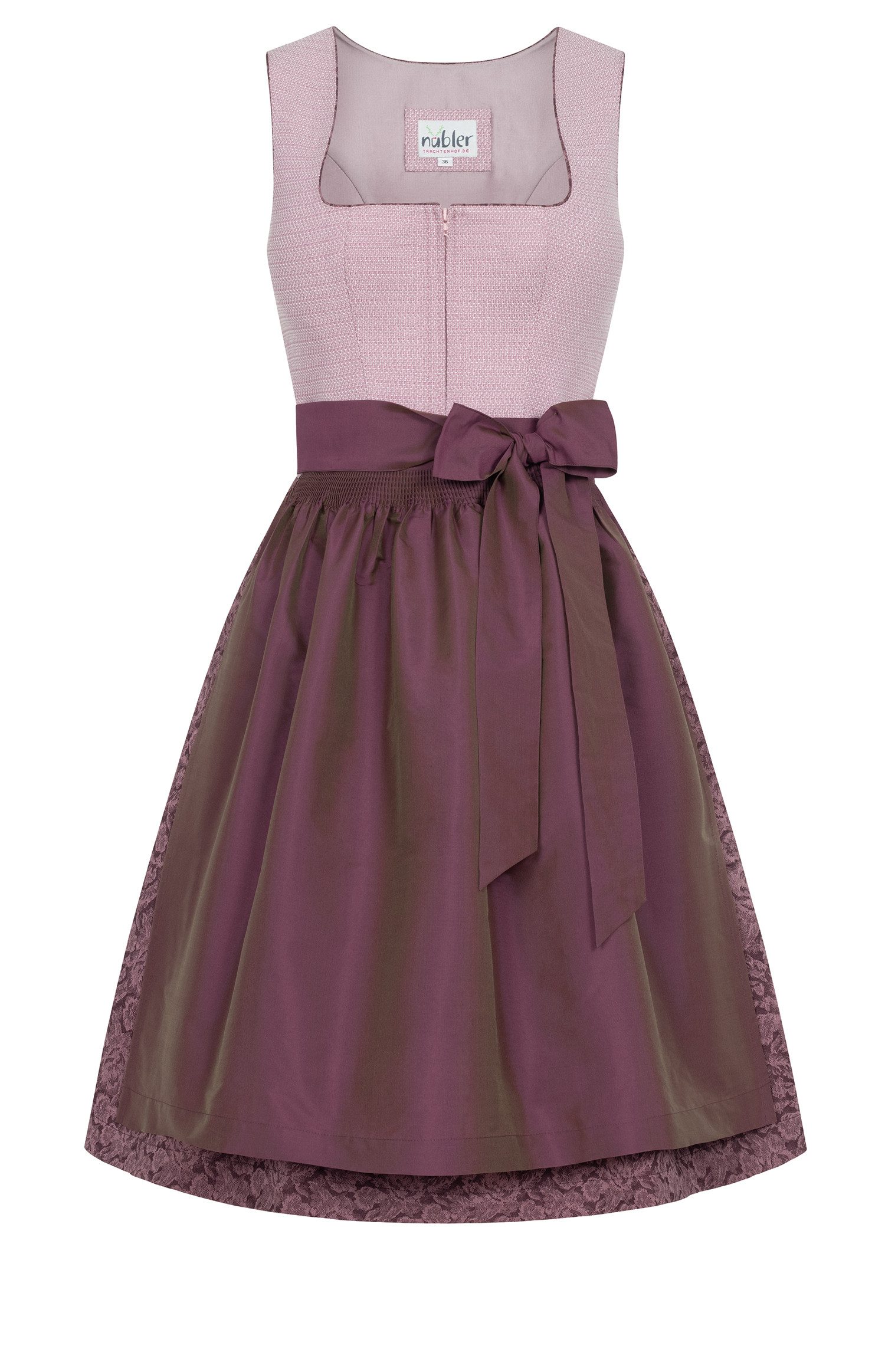 Dirndl Mini Dirndl Kaja in Lavendel von Nübler - Rocklänge 60 cm