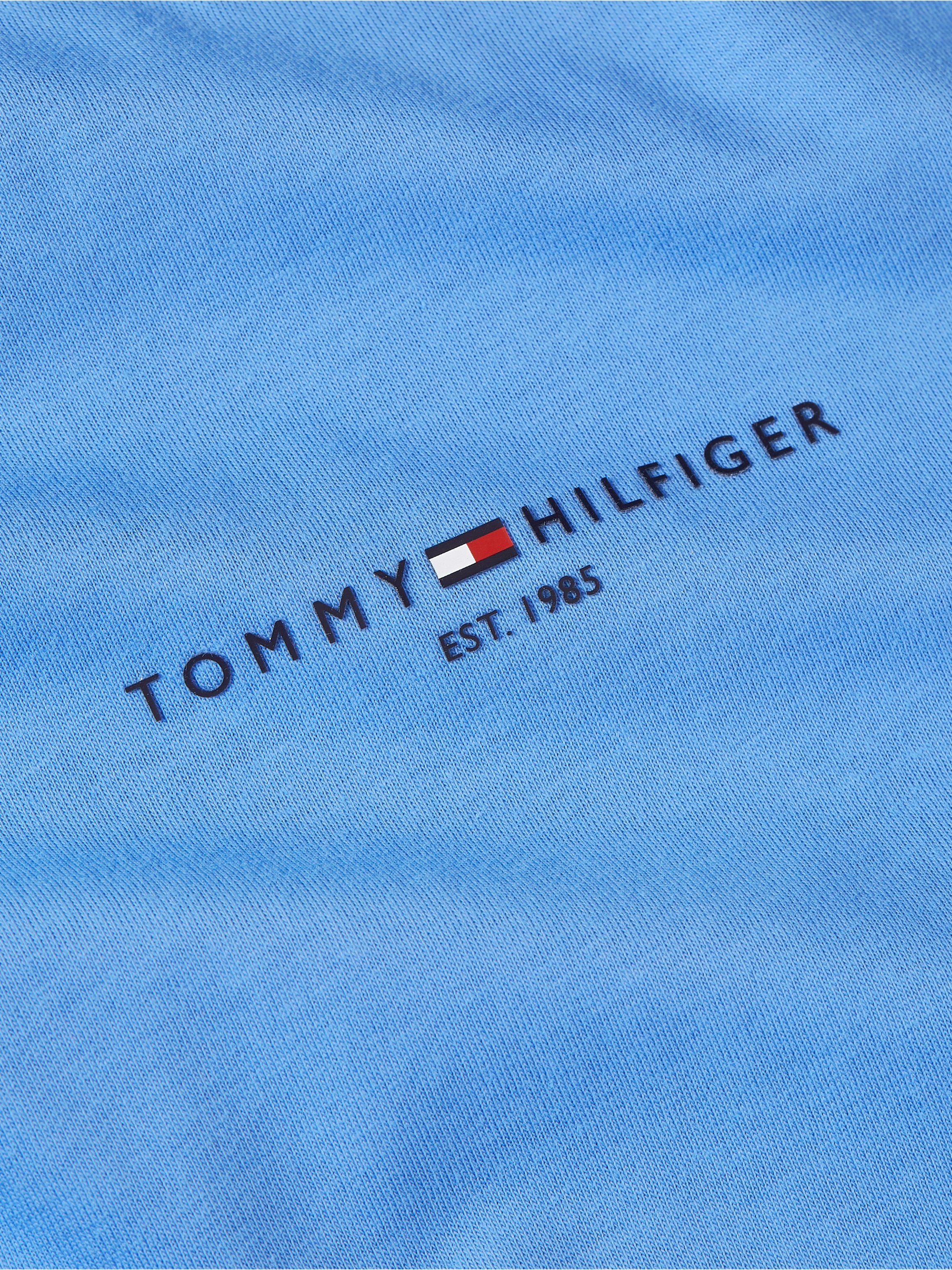 LOGO spell Hilfiger TEE T-Shirt TIPPED Tommy TOMMY blue
