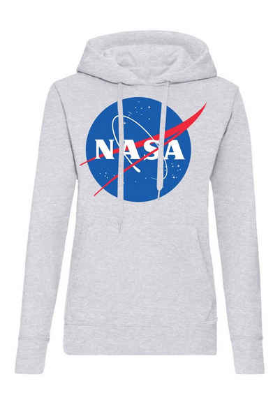 Blondie & Brownie Hoodie Damen Nasa Rakete Raumstation Hoodie mit Kapuze