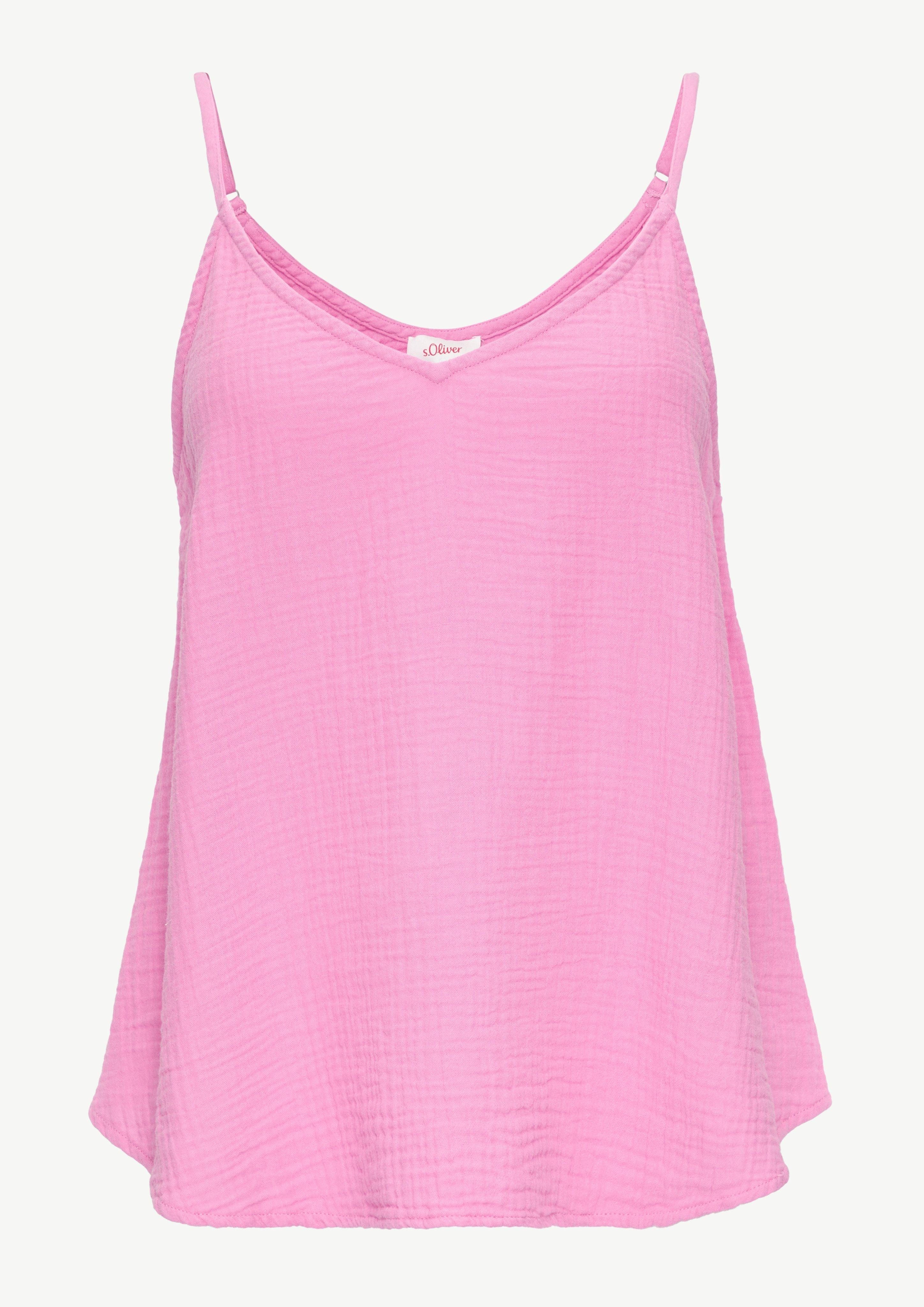 Shirttop Top mit Webstruktur im Relaxed Fit
