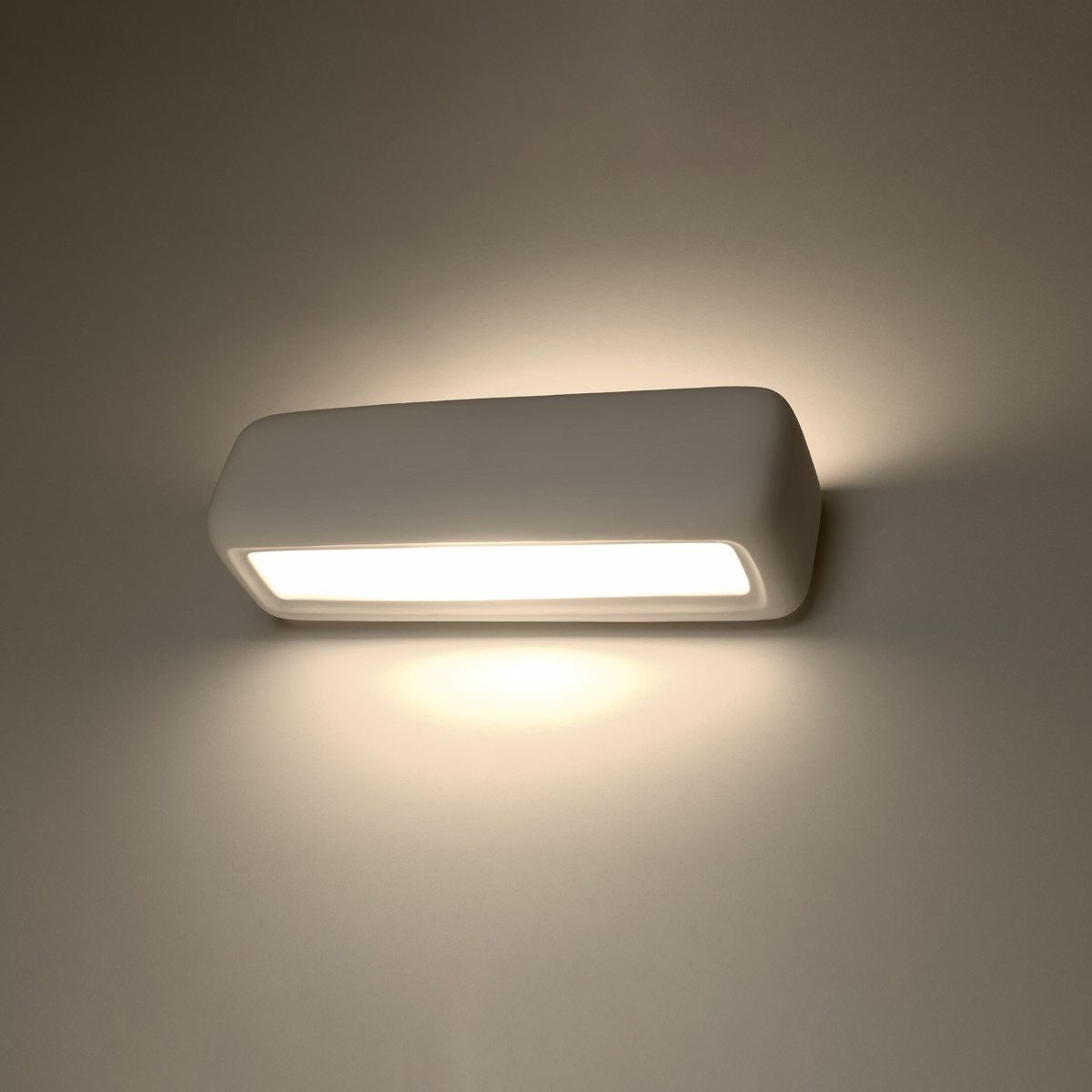 SOLLUX lighting Wandleuchte Wandleuchte Keramik Subani, Nicht enthalten