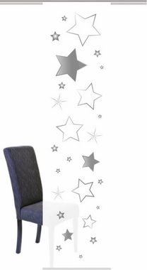 Schiebegardine STARS, HOME WOHNIDEEN, Klettband (1 St), blickdicht, HxB: 245x60, inkl. Befestigungszubehör