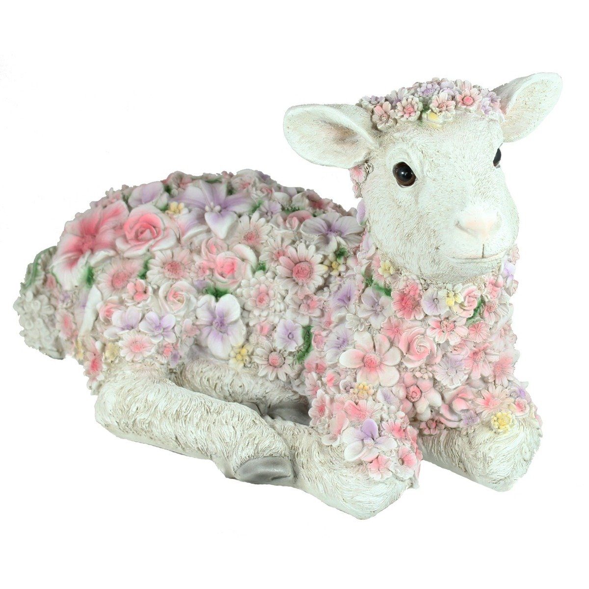 colourliving Gartenfigur »Deko Schaf Florence Lamm Figur liegend Schaf