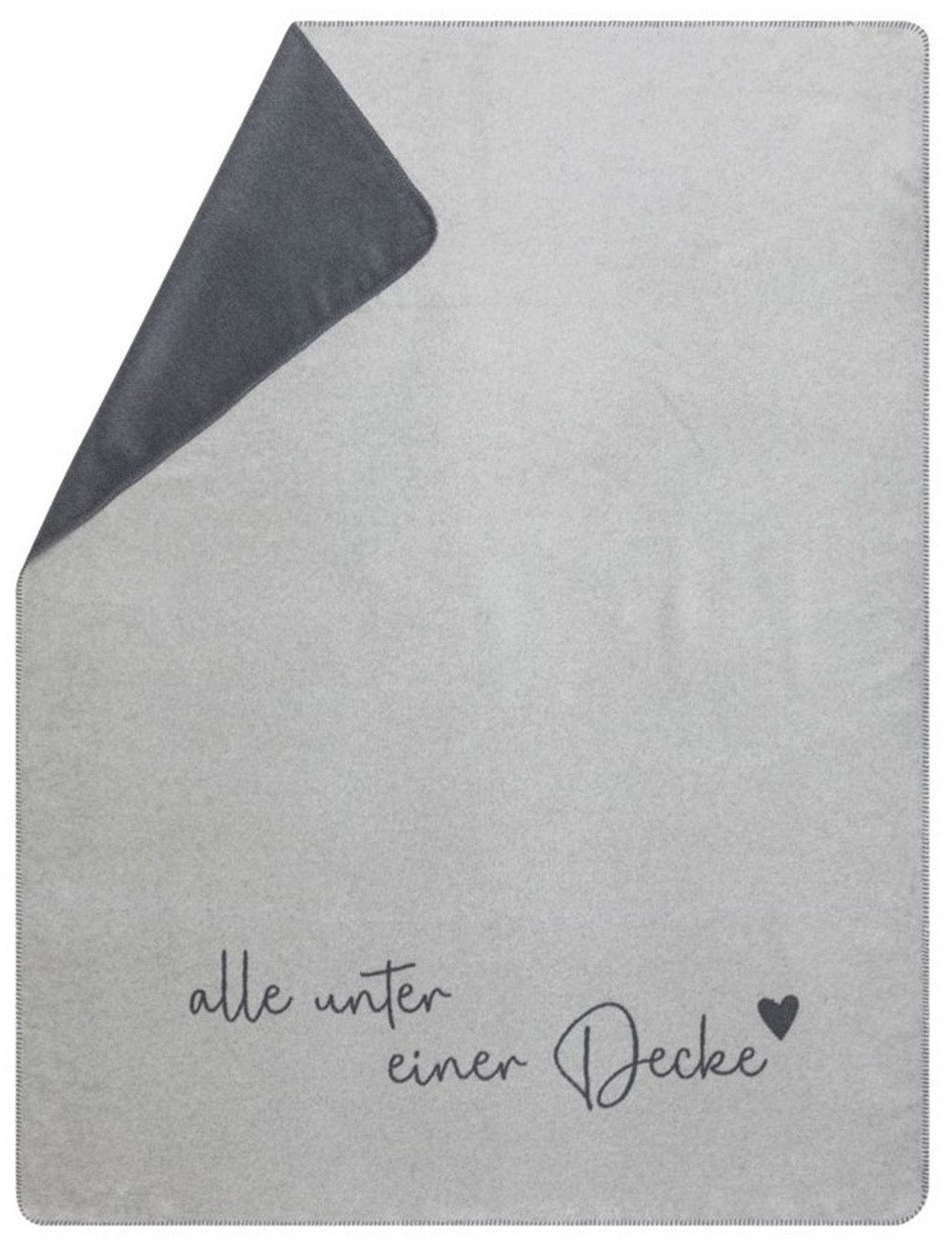 Wohndecke Kurzflor Savona 'alle unter einer Decke' 150 x 200 cm, DAVID FUSS günstig online kaufen