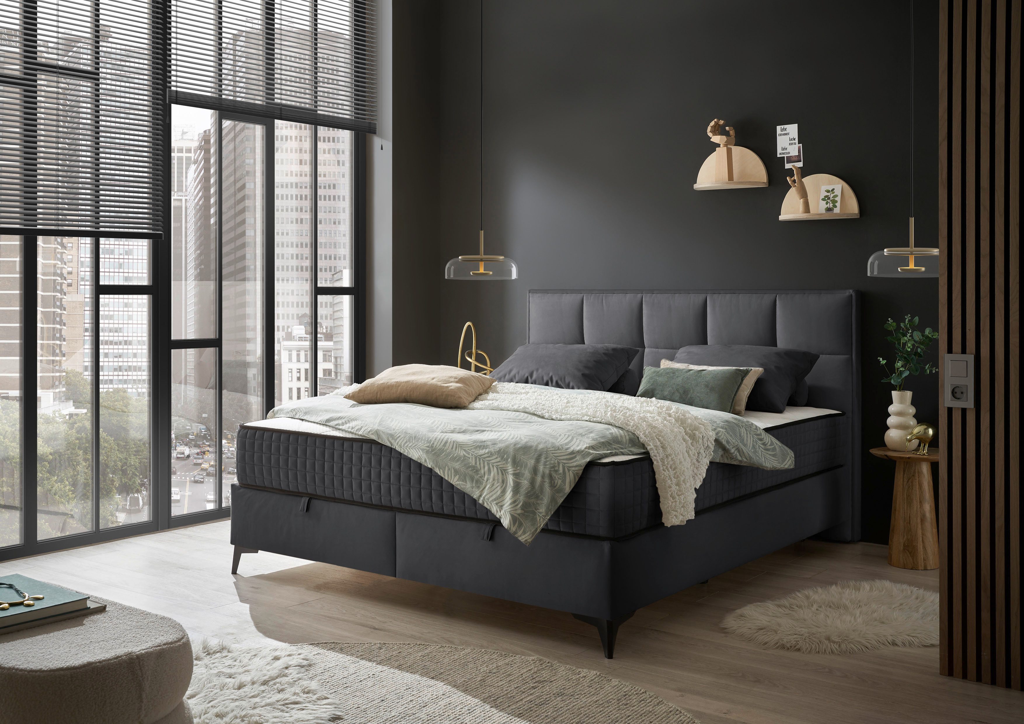ED EXCITING DESIGN Boxbett "Monroe inkl. Bettkasten, erhältlich in den Brei günstig online kaufen