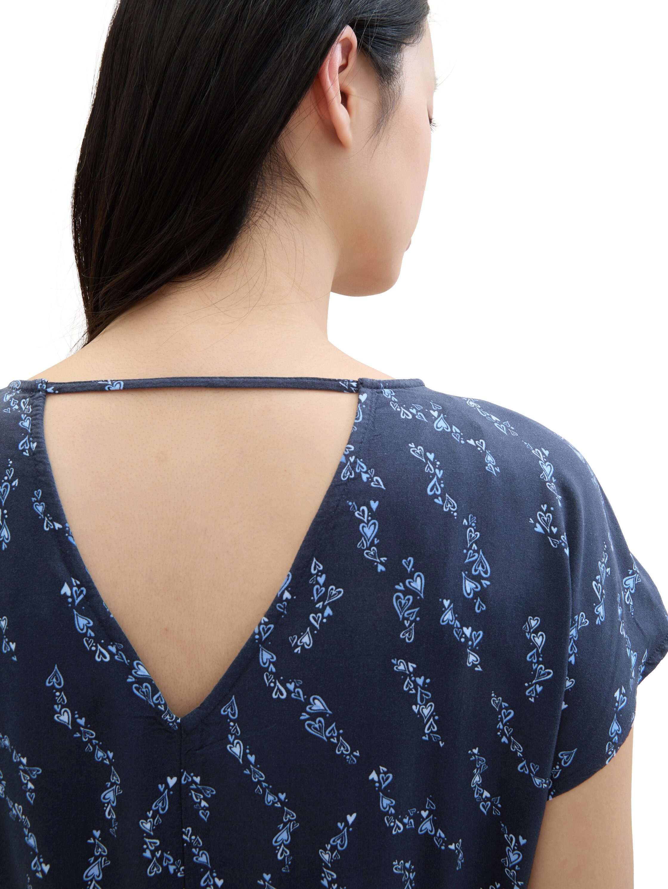 TOM TAILOR Denim Druckkleid im Midi-Look günstig online kaufen