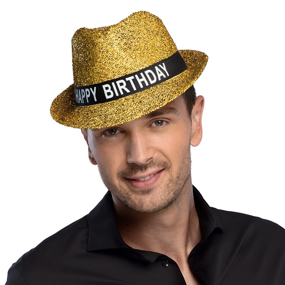 Kostüm Hut Sparkling 'Happy Birthday' für Erwachsene, Go