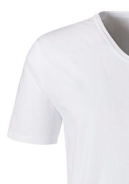 H.I.S Unterziehshirt (2-St) mit V-Ausschnitt und kleinem Logo, Unterhemd, T-Shirt