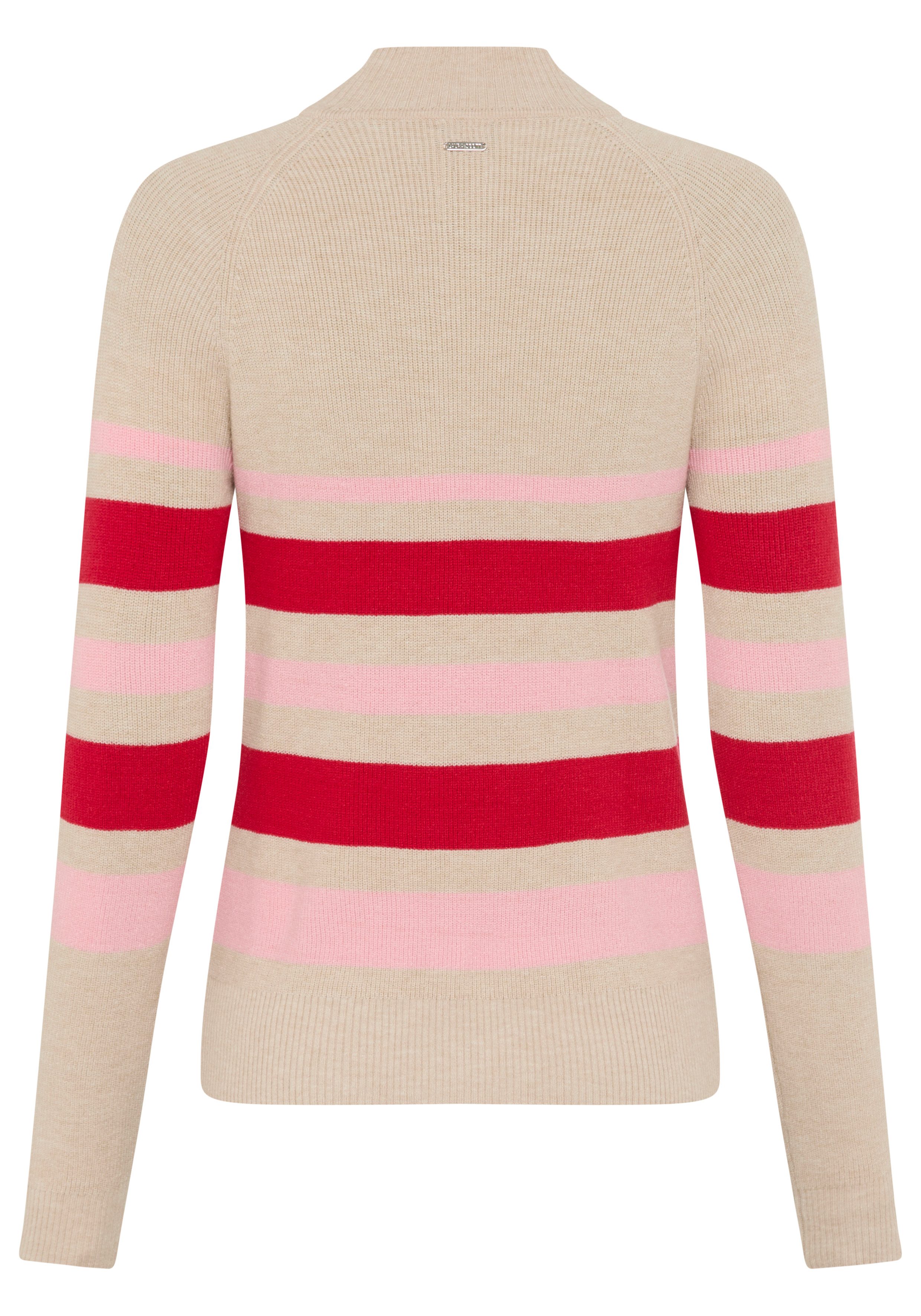 Laura Scott Strickpullover Winterstrick mit trendy Streifendesign und Knöpfen - NEUE KOLLEKTION