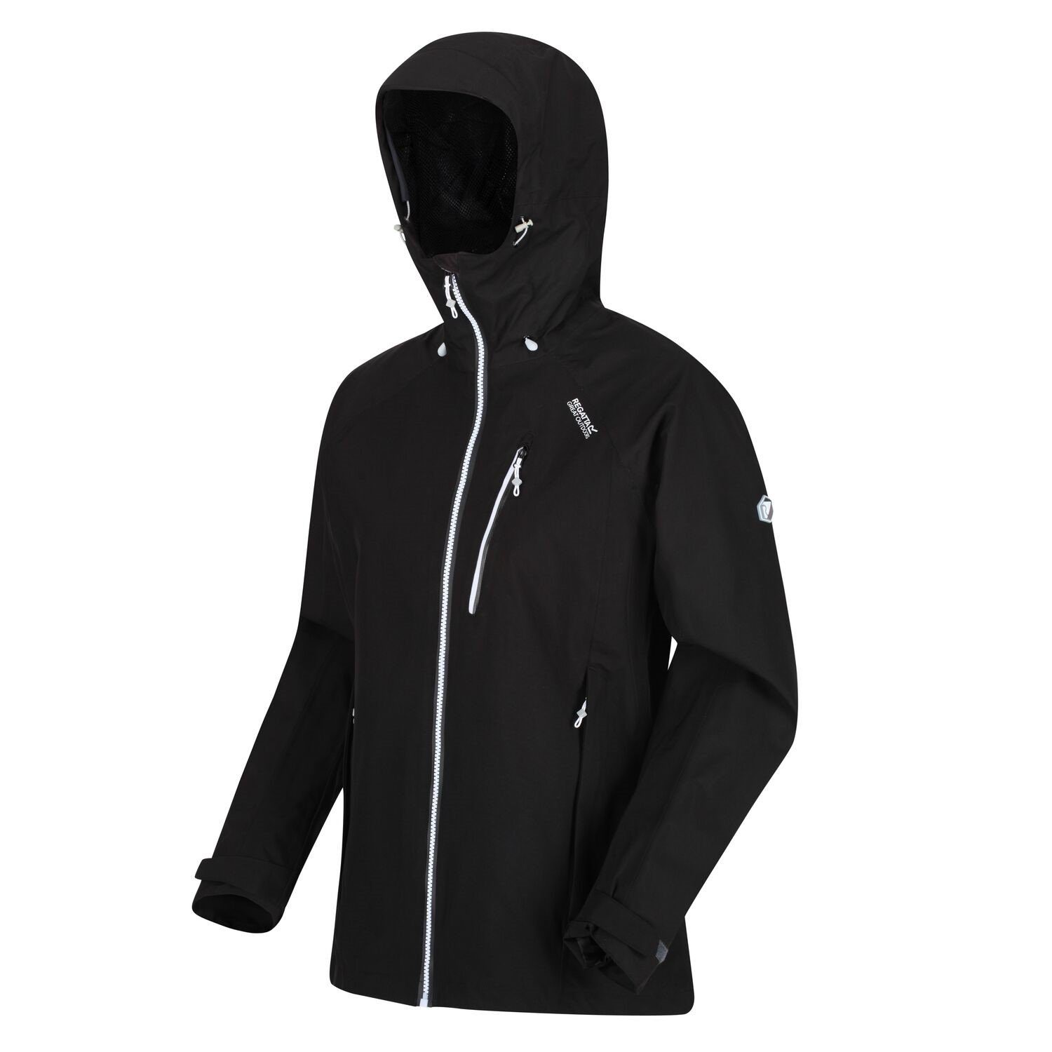 10.000mm Damen mit Schwarz Birchdale Regatta Kapuze Softshelljacke Wassersäule