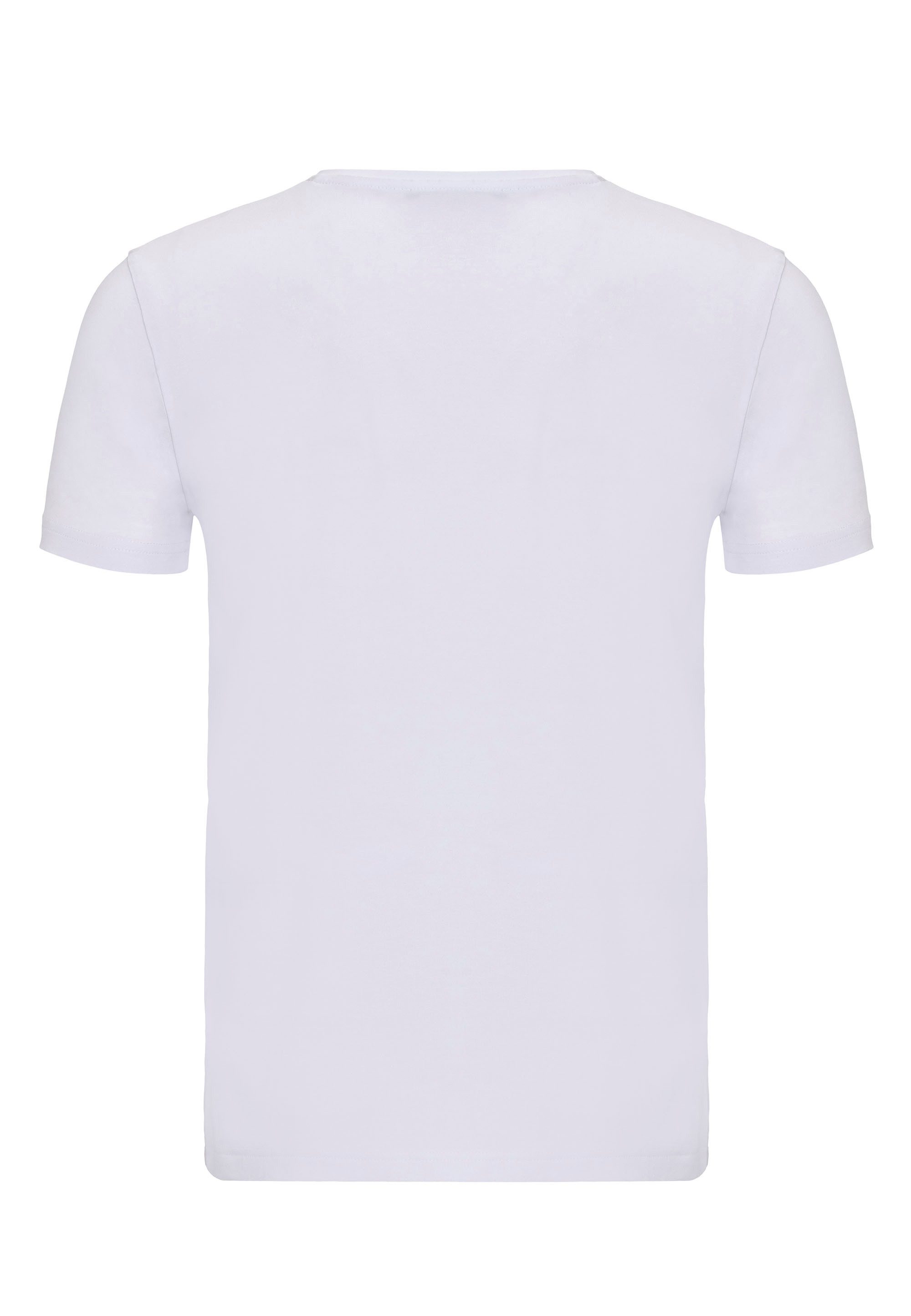RedBridge T-Shirt mit V-Ausschnitt Weiches Basic-Shirt günstig online kaufen