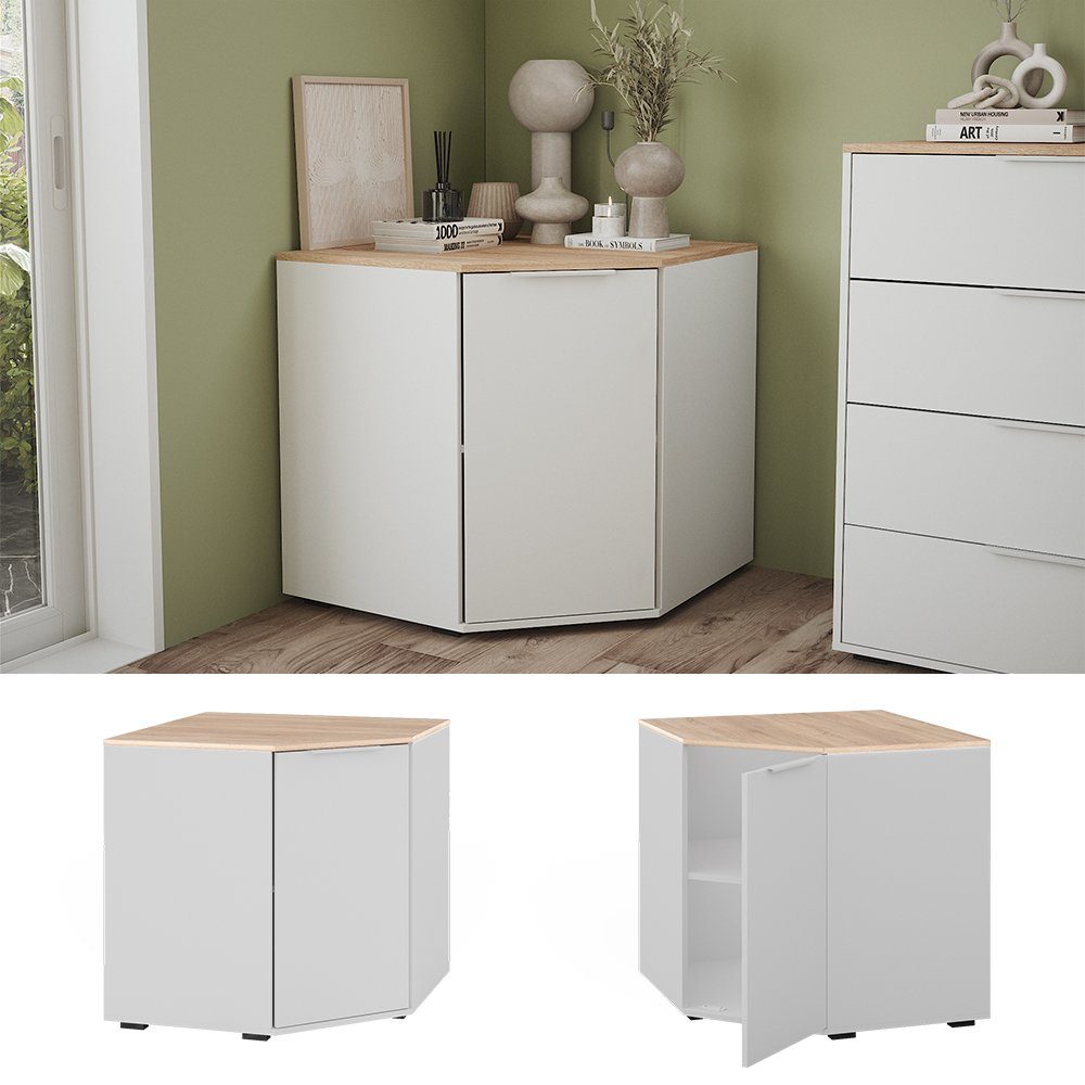 Vicco Highboard Betti, Weiß/Sonoma, 78 x günstig online kaufen