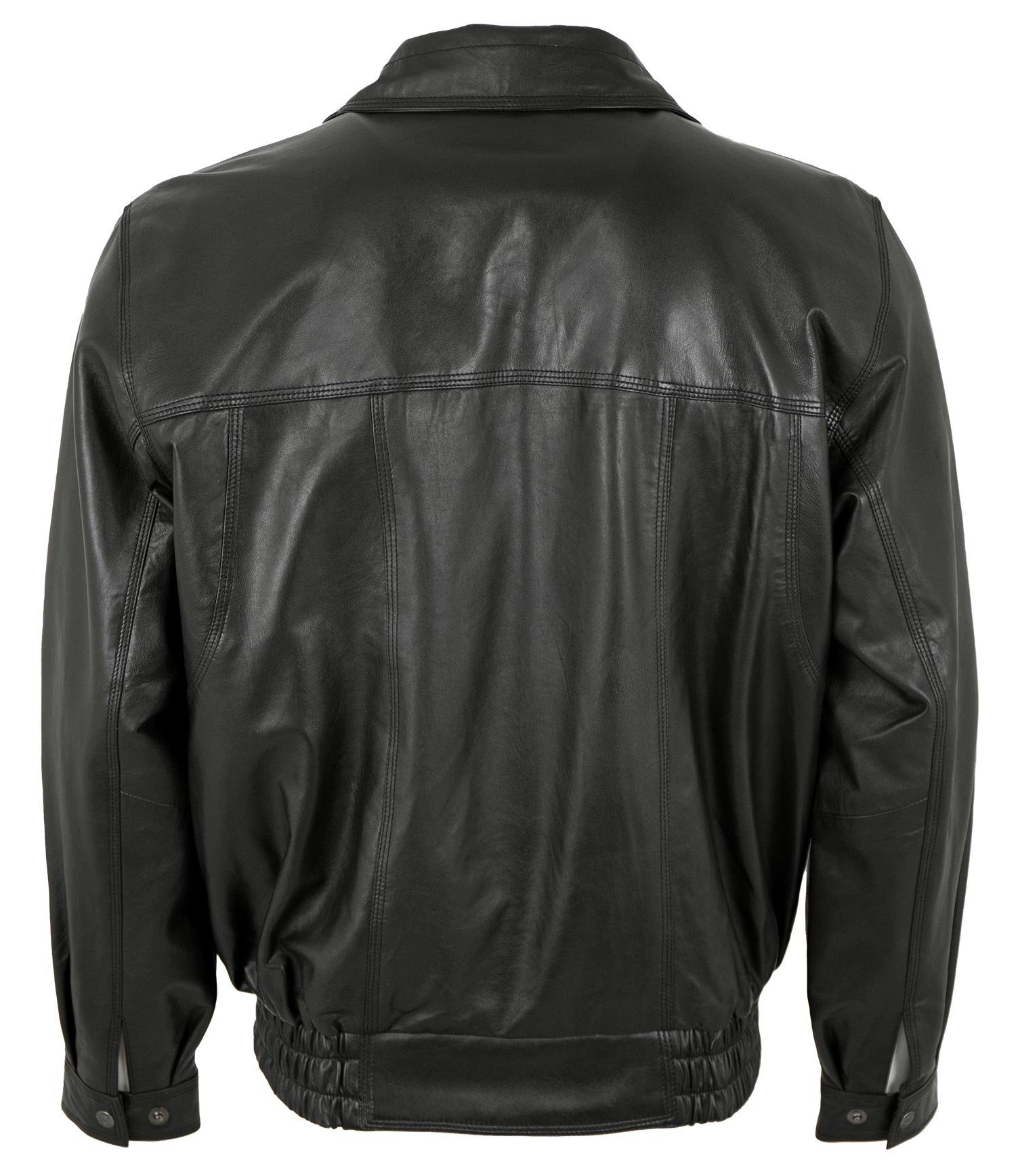 Maddox Lederjacke Holdo MADDOX - Herren Lederjacke Blouson Lammnappa schwarz
