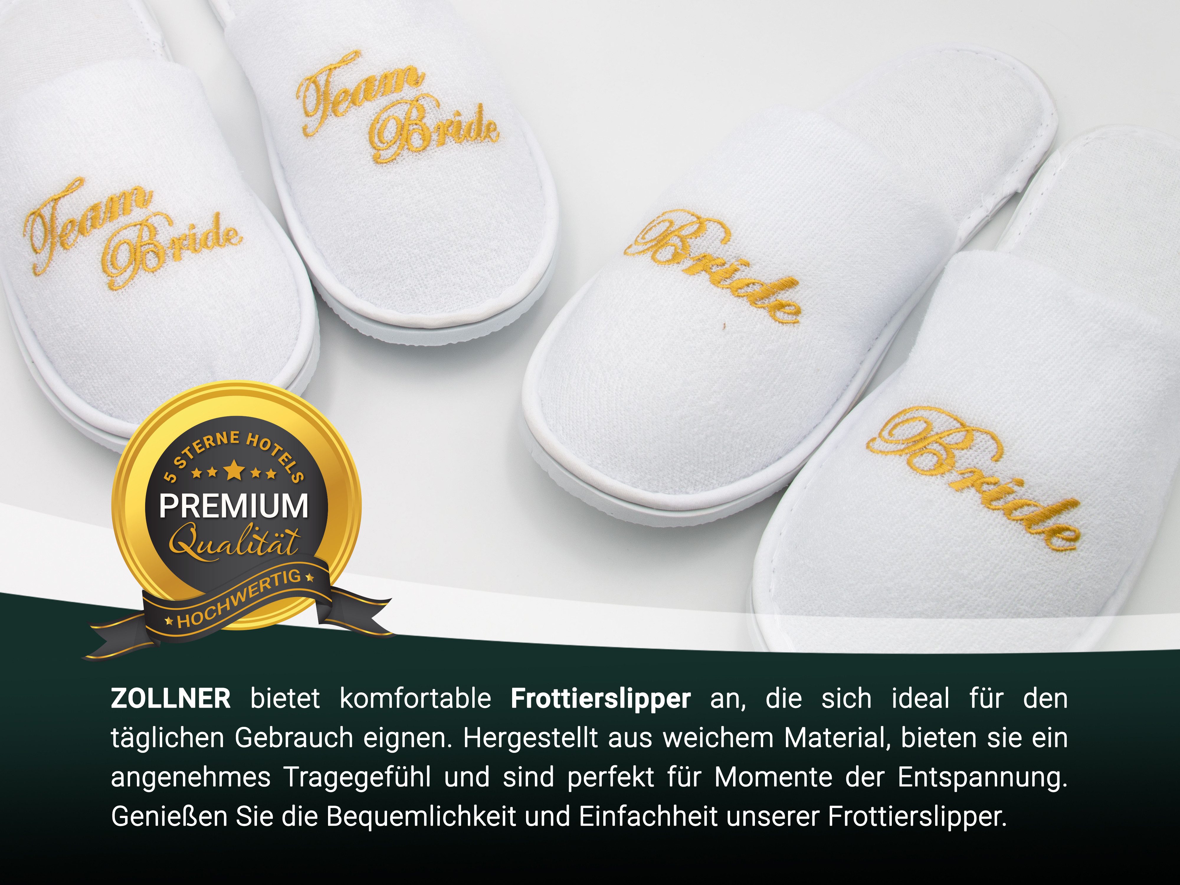 ZOLLNER Pantoffel (10-tlg) 100% Polyester