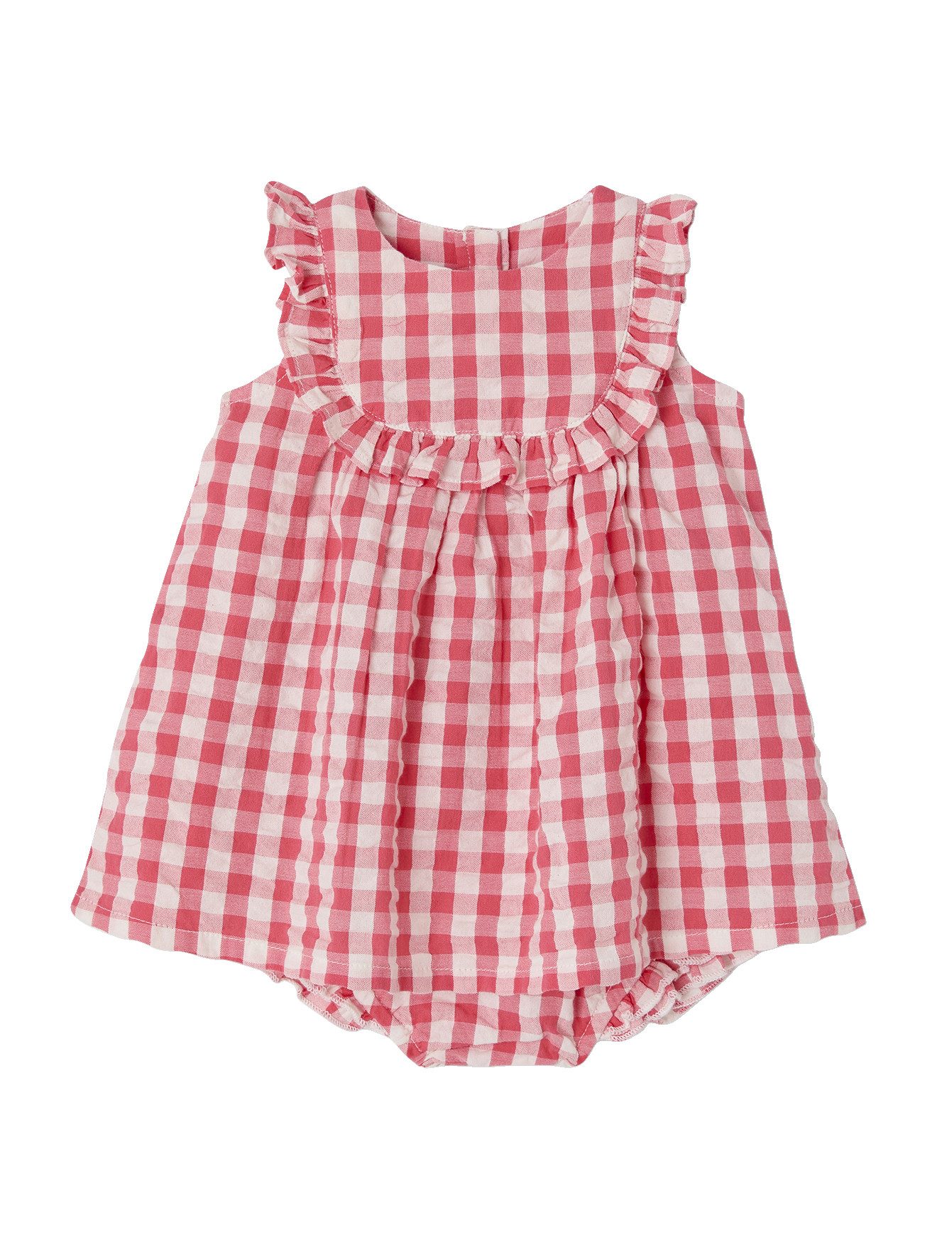 Kleid & Leggings Baby-Set mit Vichykaro: Kleid & Slip