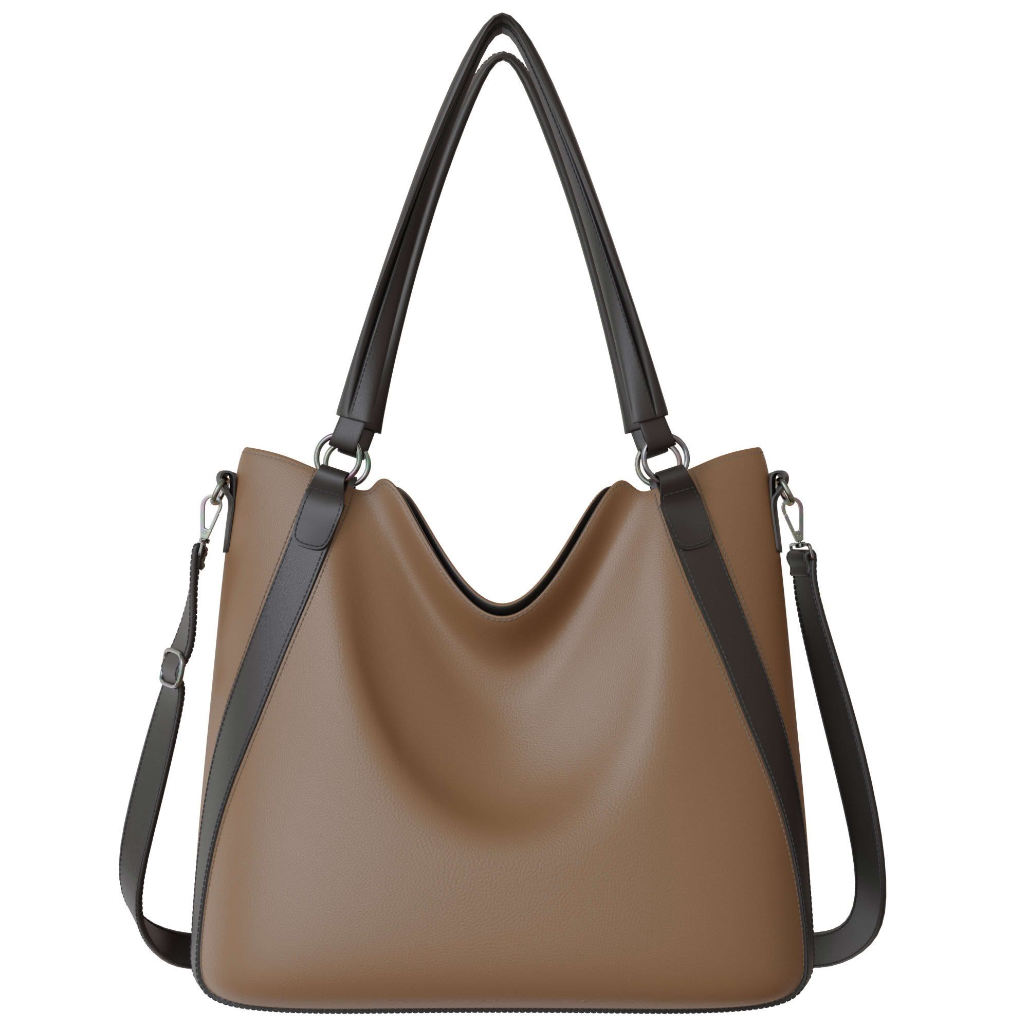KMISSO Umhängetasche Damen Vegane Shopper Tasche Hobo Bag Umhänge Tasche Veganes Leder 3067 (1-tlg), im eleganten Look