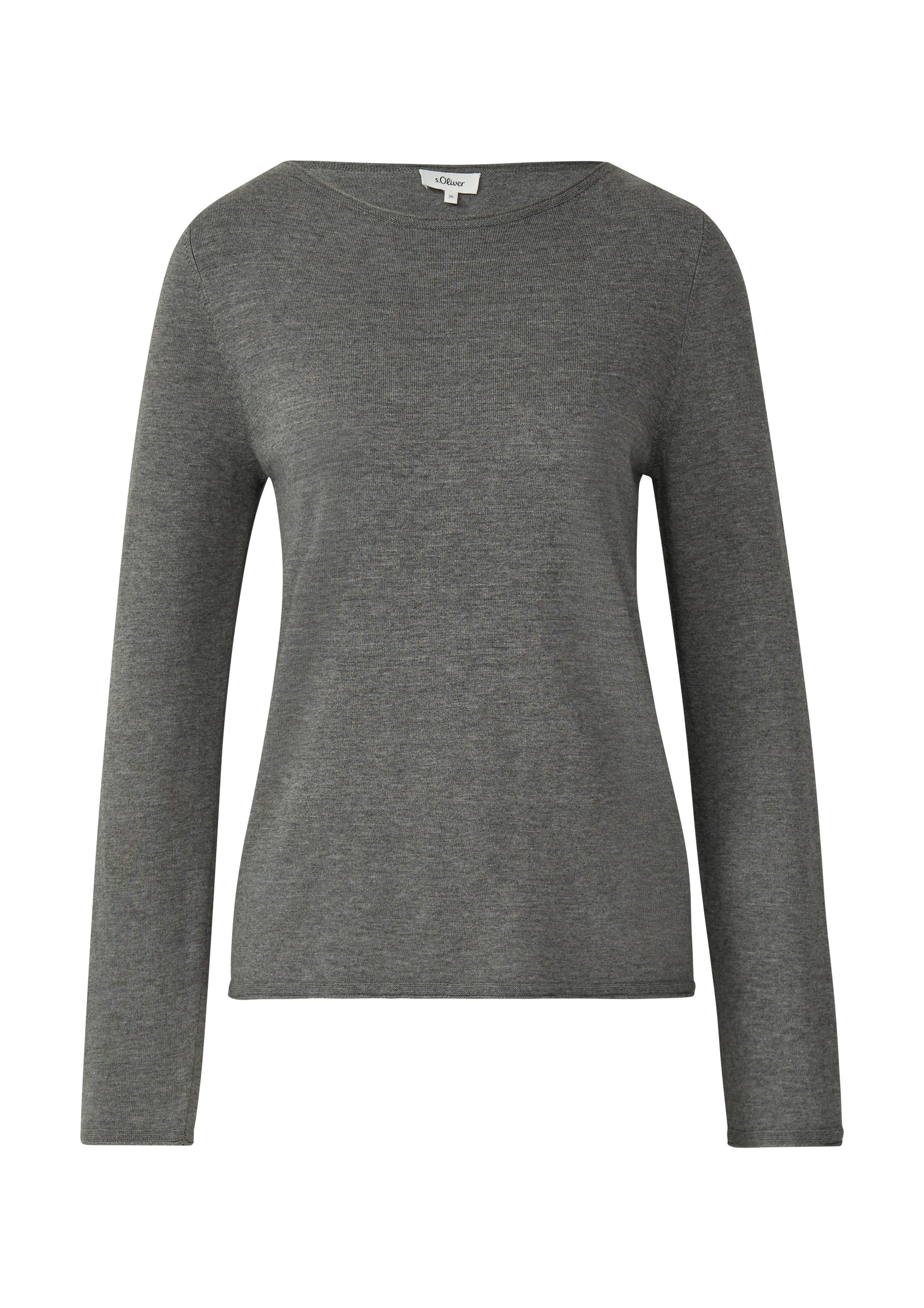 s.Oliver Langarmshirt mit Rollkanten