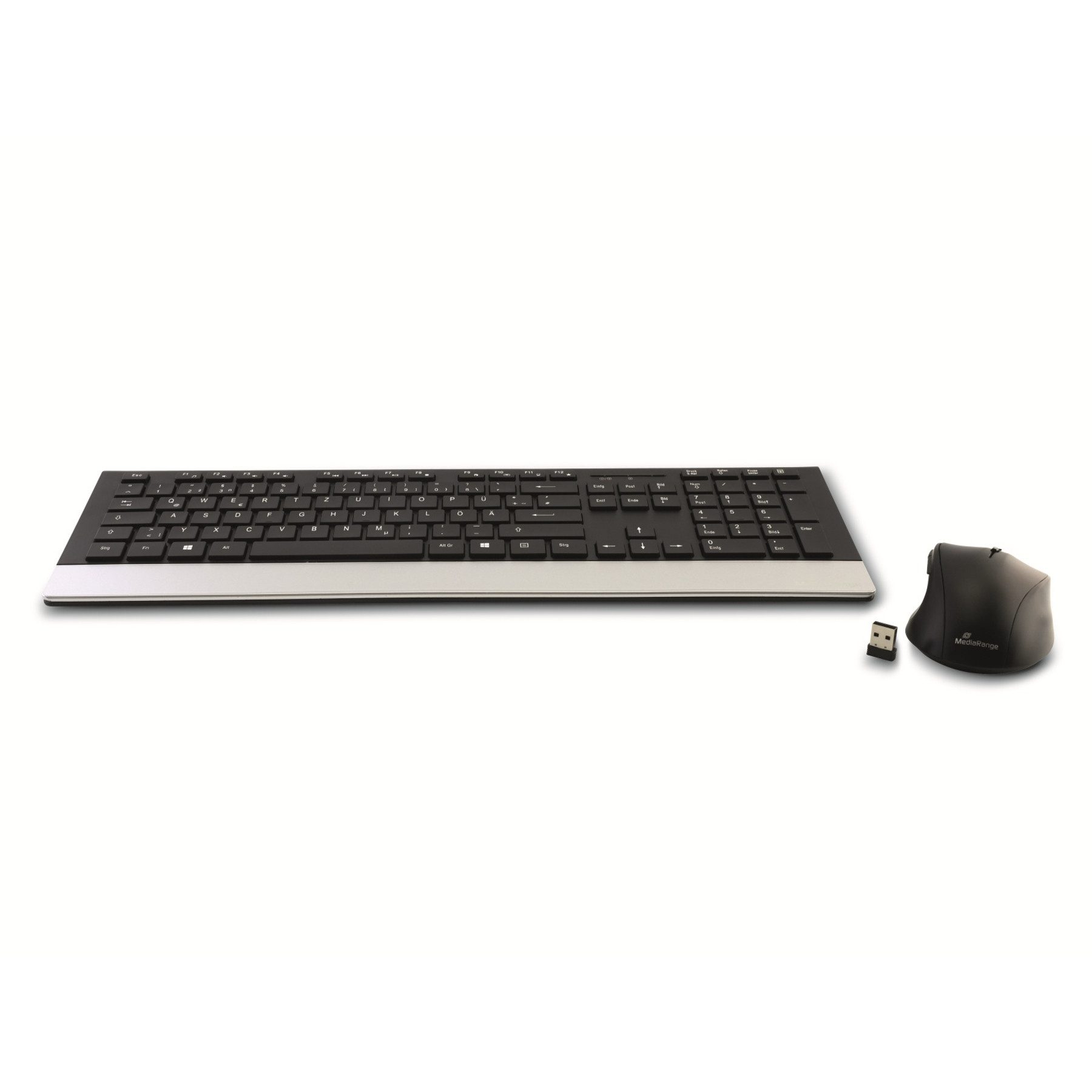 MEDIARANGE Funk-Tastatur- und Maus-Set MROS105 Wireless-Tastatur