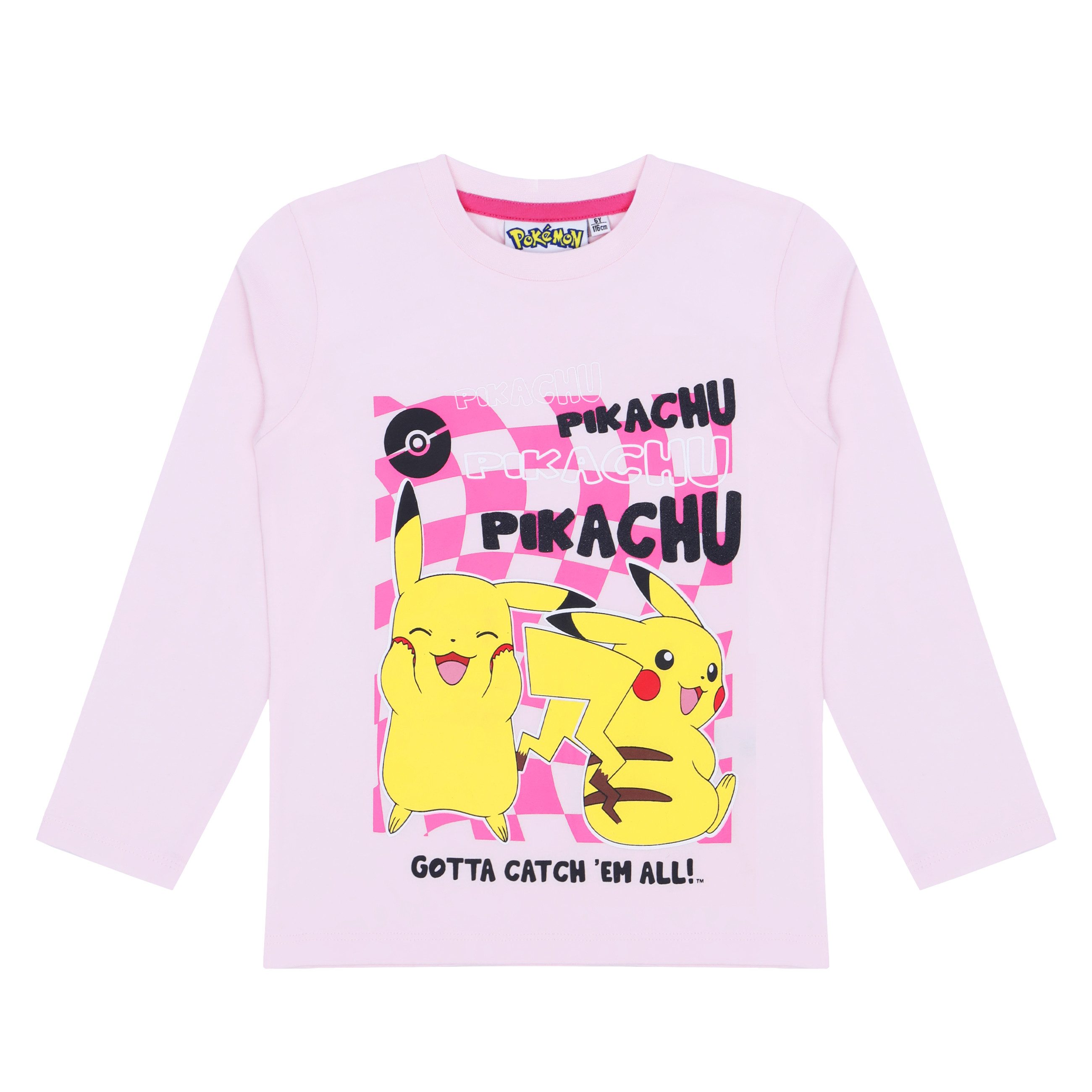 POKÉMON Langarmshirt Pokemon Langarmshirt Pullover Mädchen Pikachu Pummeluff