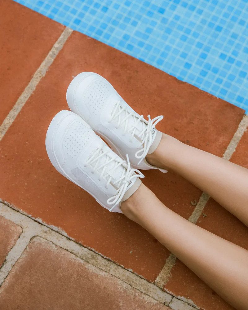 Muris Barfussschuhe Menorca weiss Damen Sneaker
