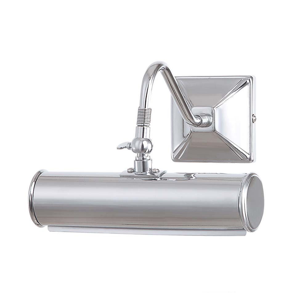 Elstead LIGHTING Bilderleuchte, Leuchtmittel nicht inklusive, Wandleuchte Bilderlampe Stahl Chrom B 19 cm Badleuchte Flurleuchte 2