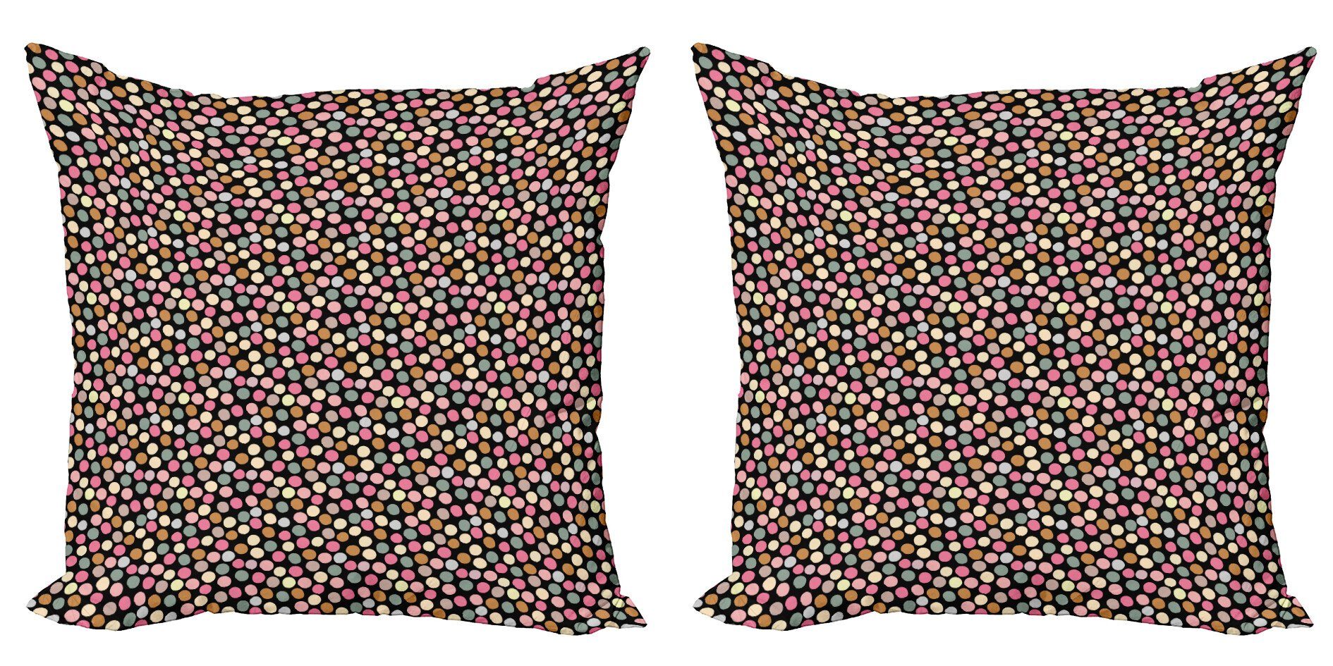 Kissenbezüge Modern Accent Doppelseitiger Digitaldruck, Abakuhaus (2 Stück), Pastell Handgemalte Stil Spots