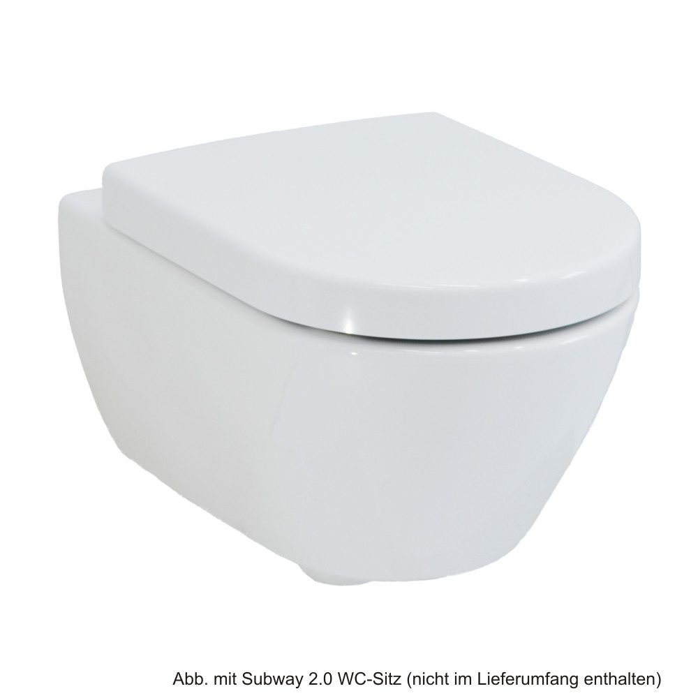 Villeroy & Boch WC-Komplettset Villeroy & Boch Subway 2.0 Wand-Tiefspül-WC, weiß Ceramicplus, 560010R