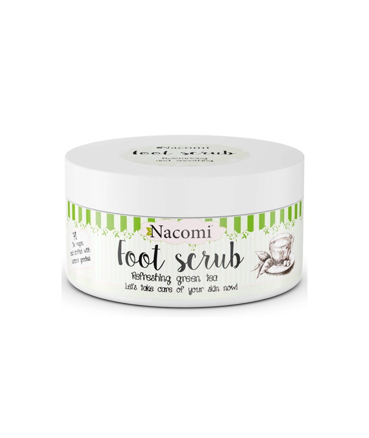 NACOMI Salzpeeling Sugar Foot Scrub naturalny cukrowy peeling do stóp