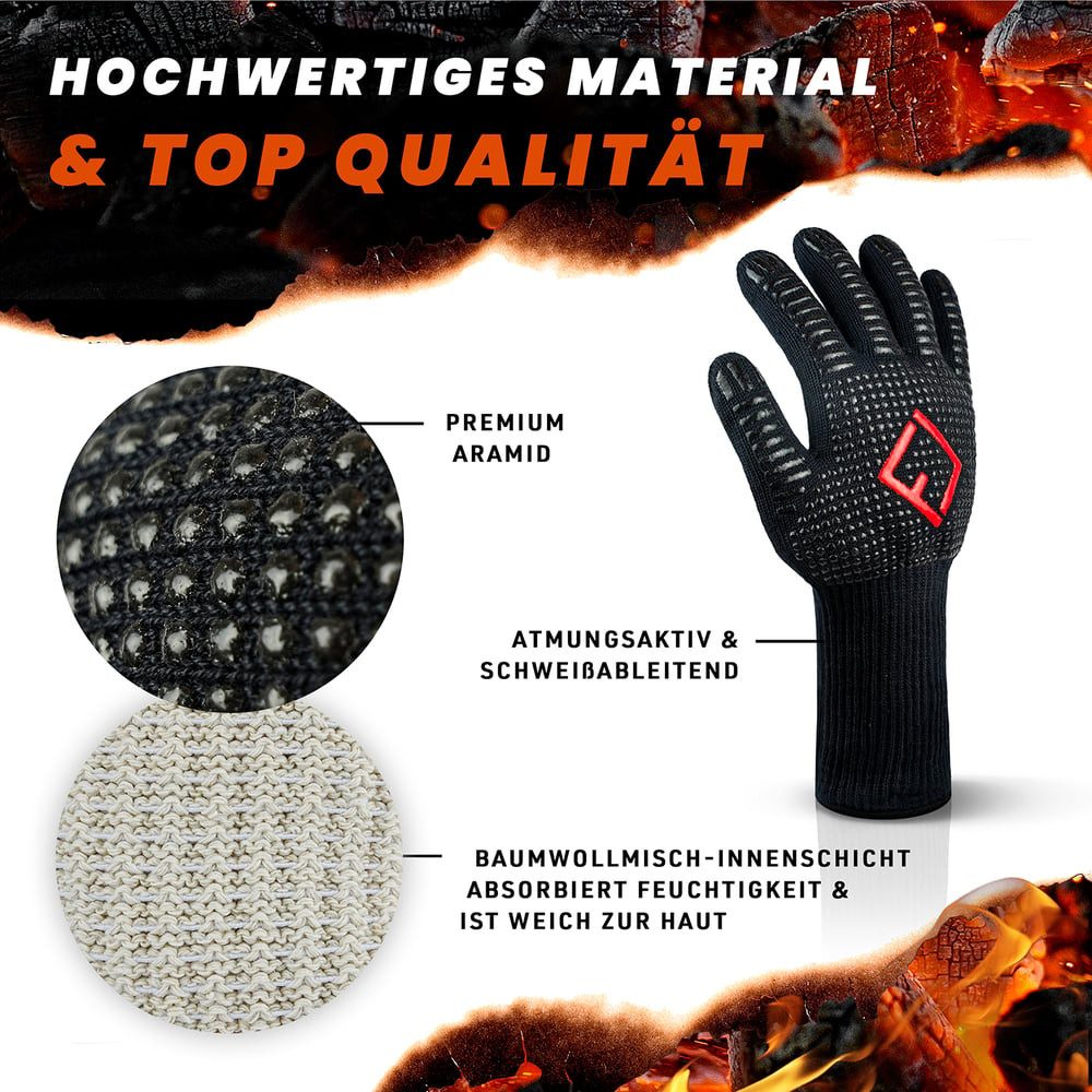 FLIPLINE® Grillhandschuhe Größe L, Idealer Schutz für Hände auch für Fahrze günstig online kaufen