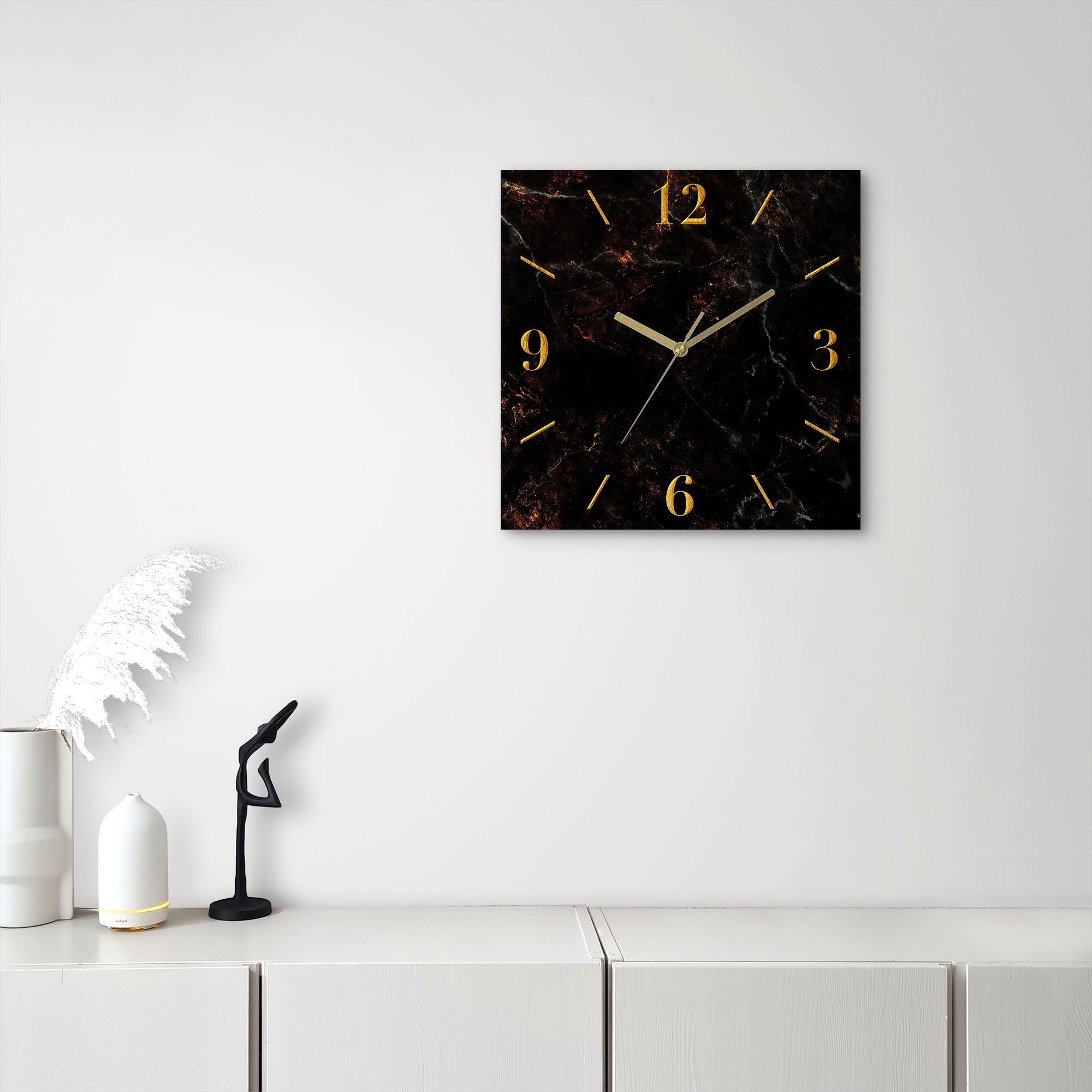 Leonique Wanduhr Marmor (wahlweise mit Quarz- oder Funkuhrwerk, lautlos ohn günstig online kaufen