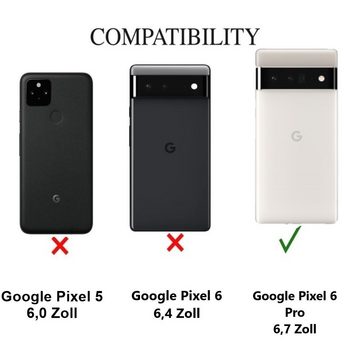 CoverKingz Handyhülle Hülle für Google Pixel 6 Pro Handyhülle Silikon Case Cover Bumper 17,02cm (6,7 Zoll), Schutzhülle Handyhülle Silikoncover Softcase farbig