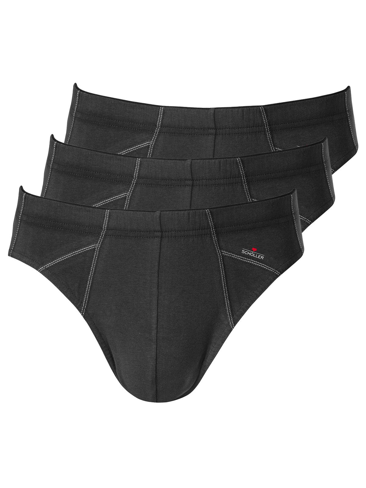 Slip 3er Pack Herren Slip Baumwolle-Elasthan