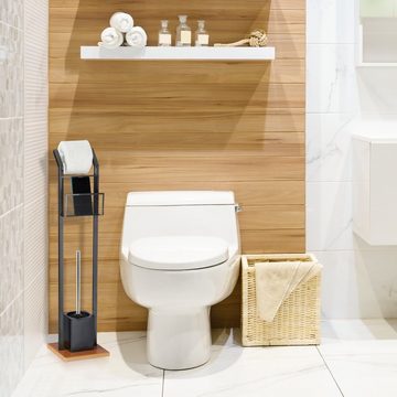 relaxdays WC-Reinigungsbürste Toilettenbürste Silikon 2er Set