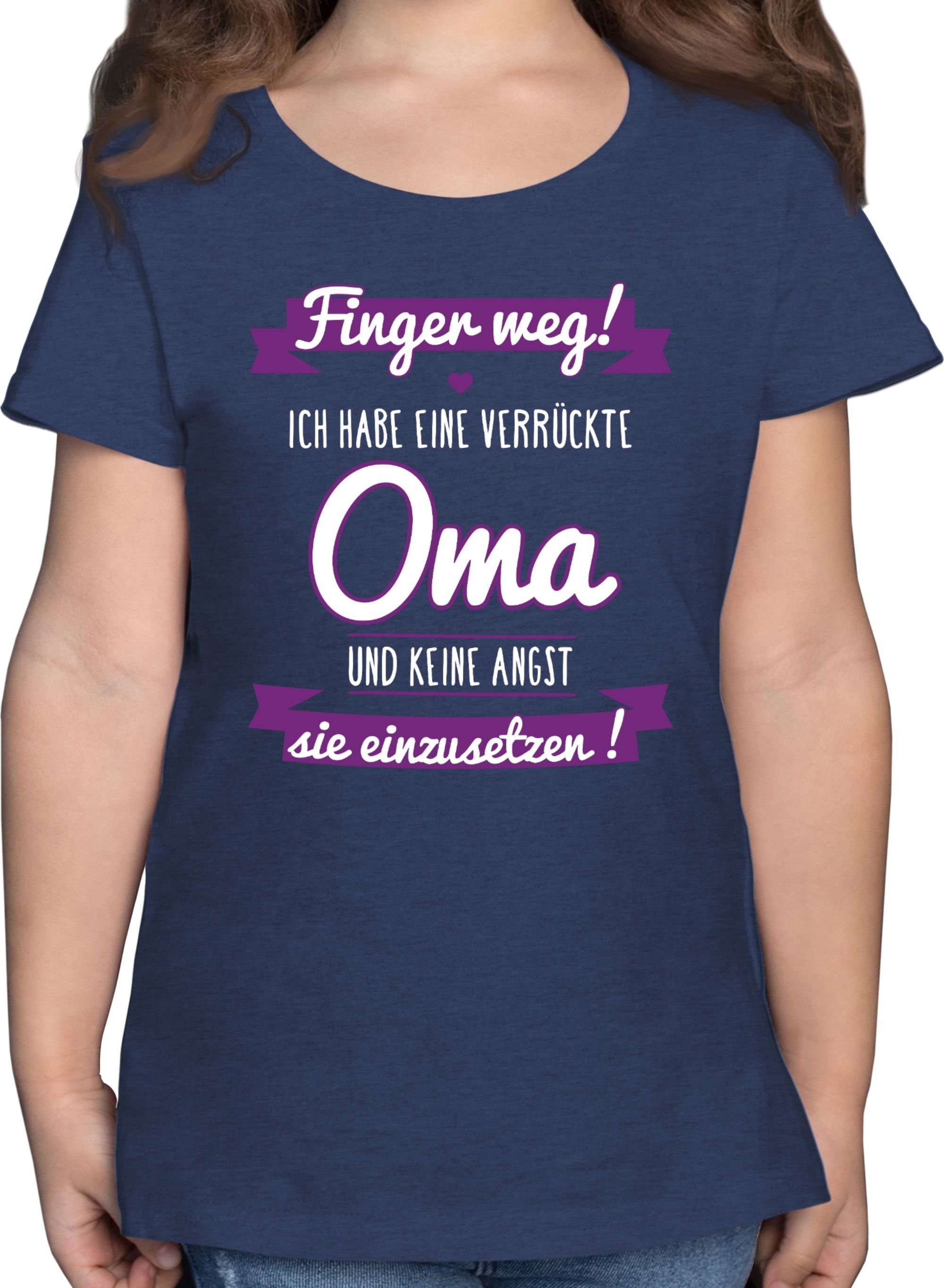 Shirtracer T-Shirt Finger weg ich habe eine verrückte Oma I Statement Sprüche Kinder