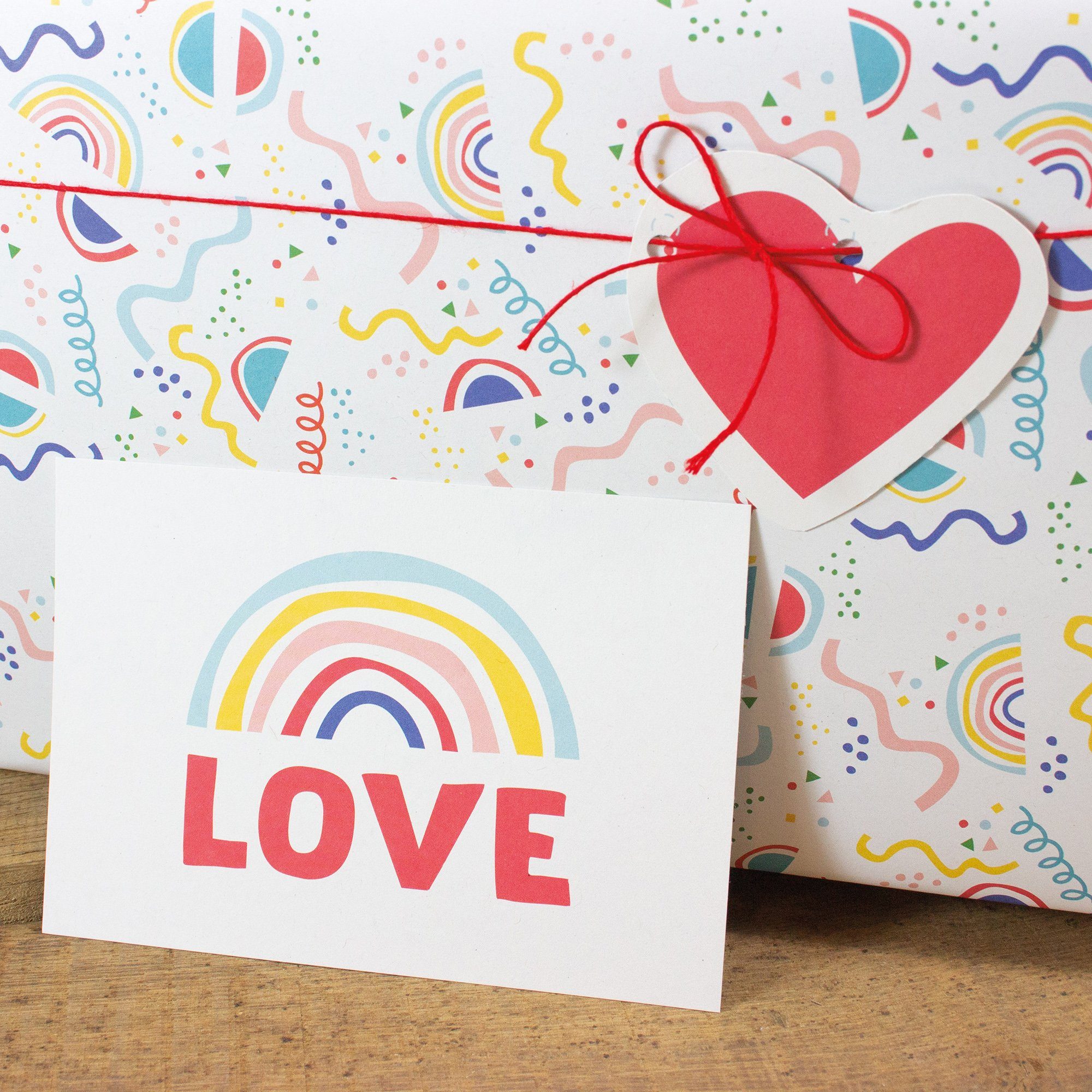 Bow & 100 Recyclingpapier Postkarte Love, Hummingbird % Postkarte