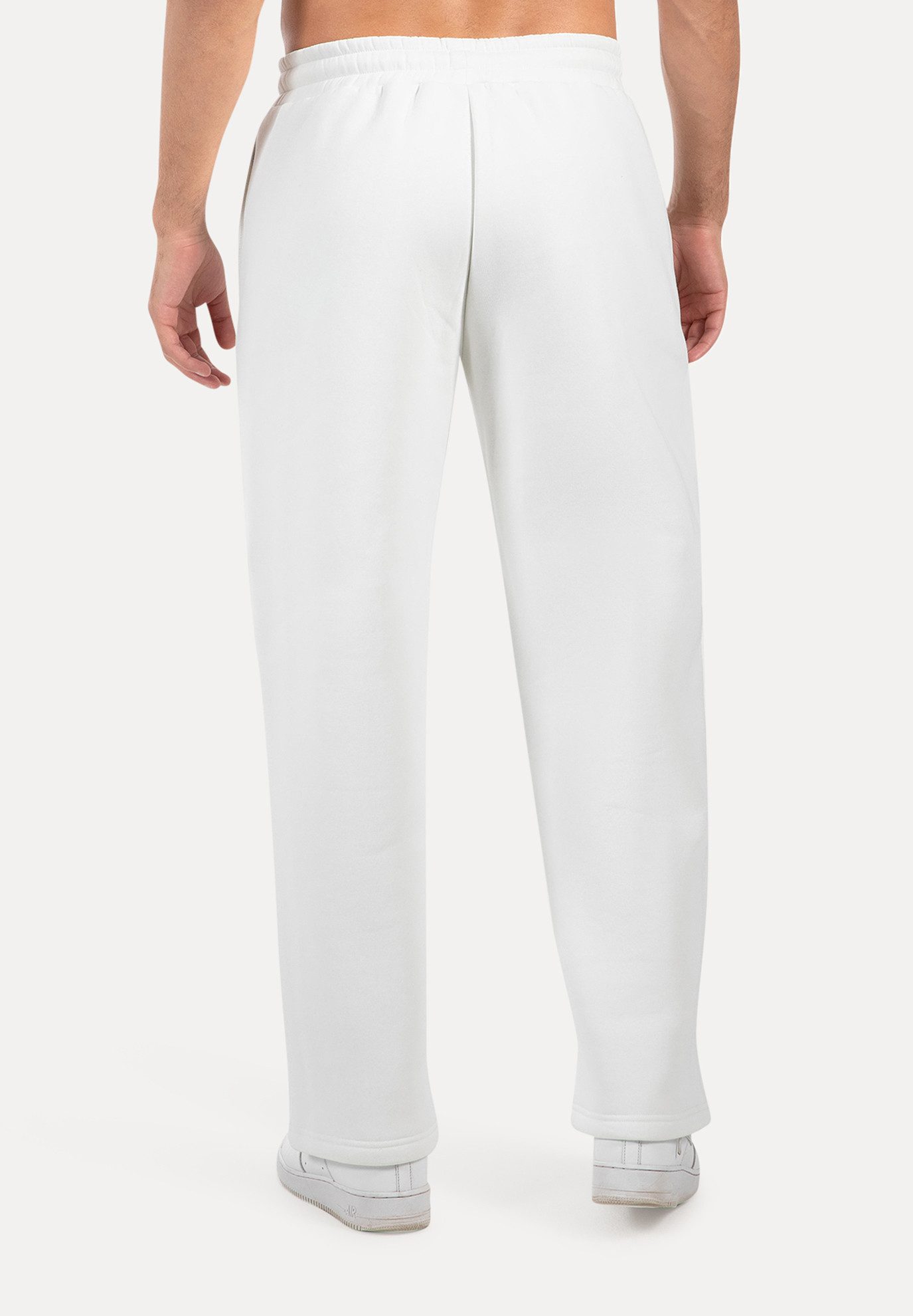 Smilodox Jogginghose Lorik, Bequeme Sweathose, Logo-Detail, elastischem Bund mit Kordelzug seitliche Eingrifftaschen gerader Beinabschluss weiches Material