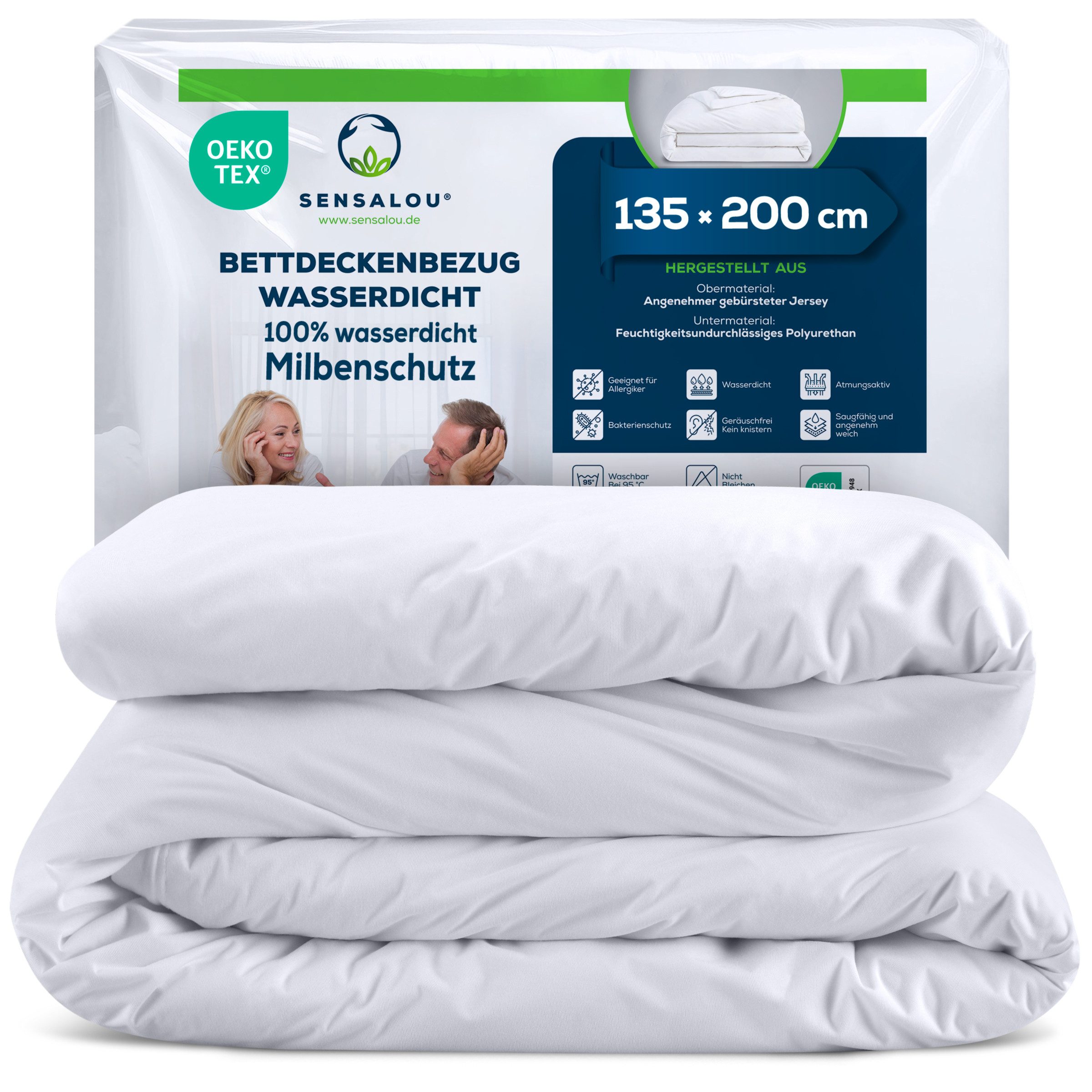 Sensalou Bettbezug Sensalou Inkontinenz Bettdecken Oberbett Bezug wasserdicht 135x200 cm, (1 St)