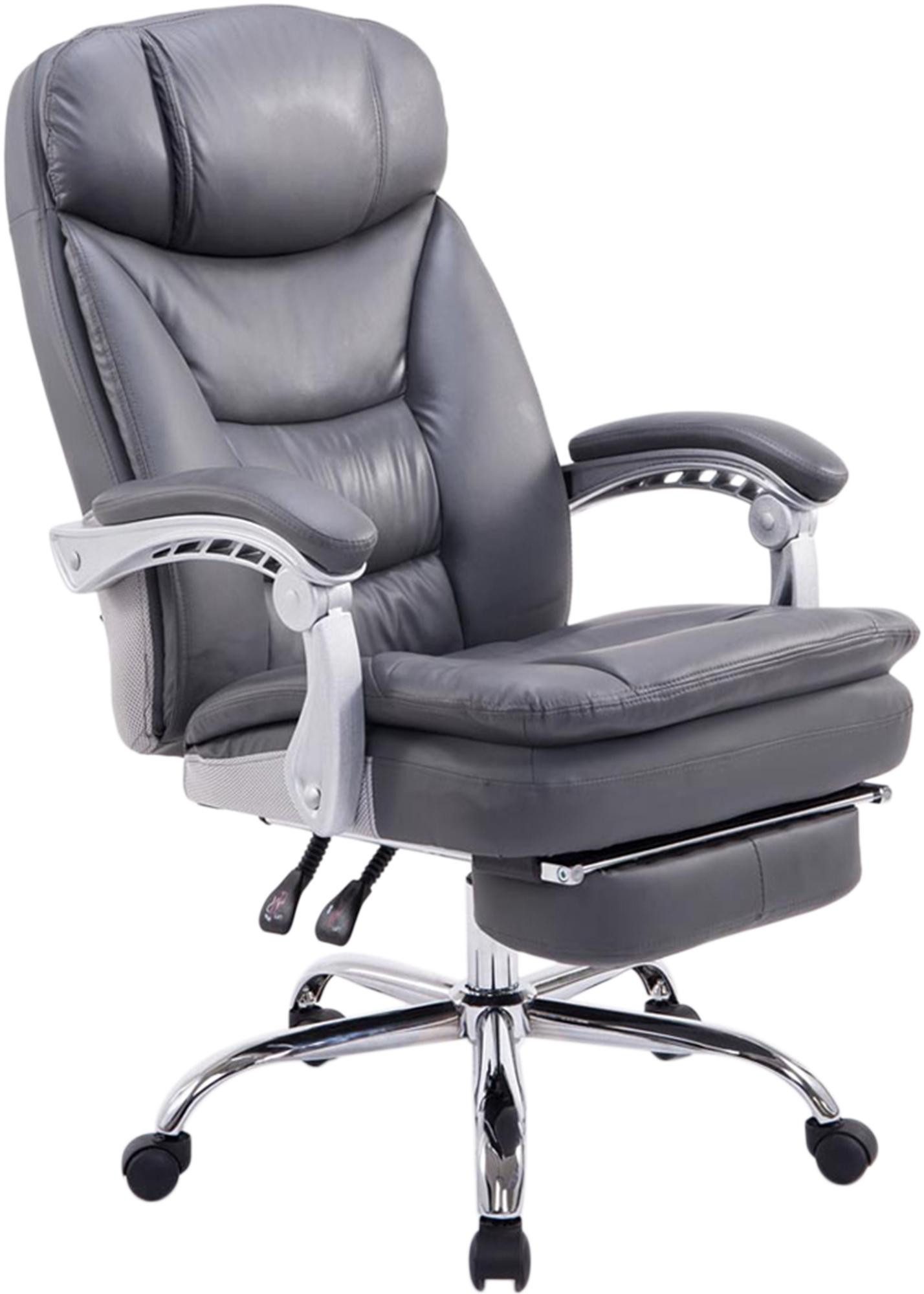 CLP Schreibtischstuhl XL Troy, mit Fußstütze ausziehbar