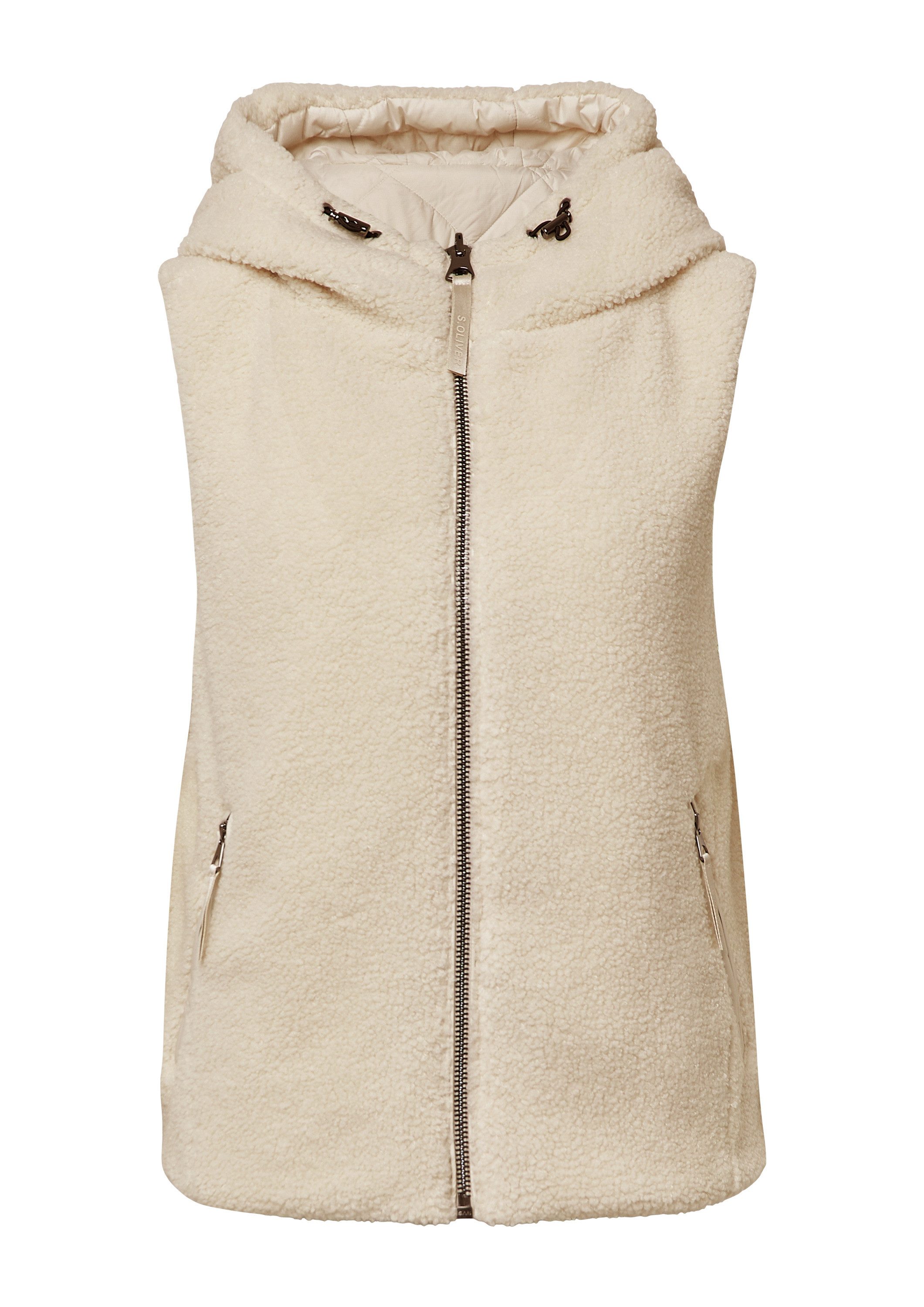 s.Oliver Outdoorjacke Outdoor-Weste Wendeweste mit Teddyfell günstig online kaufen