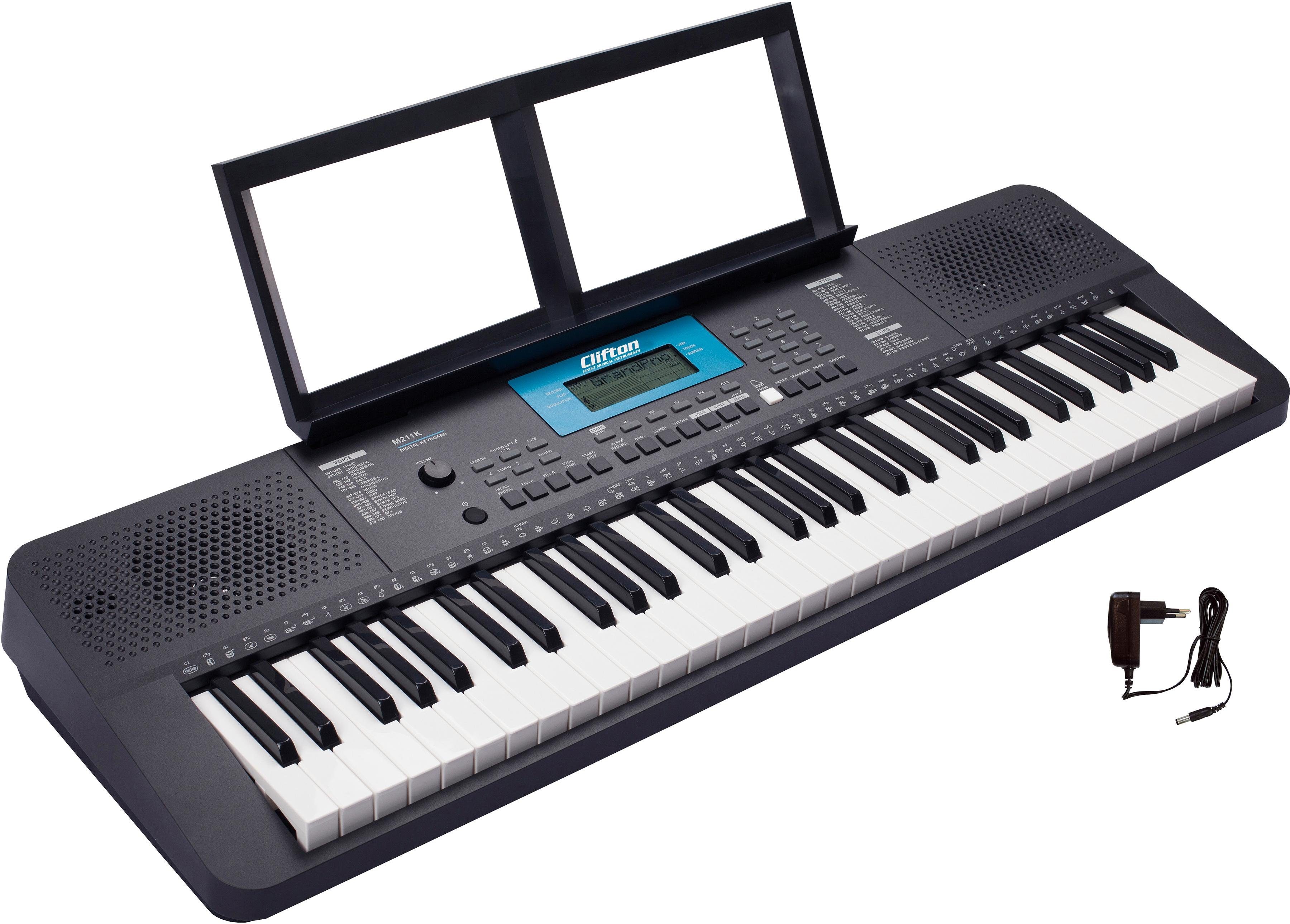 Clifton Home-Keyboard M211, mit 200 verschiedenen Schlagzeug Grooves