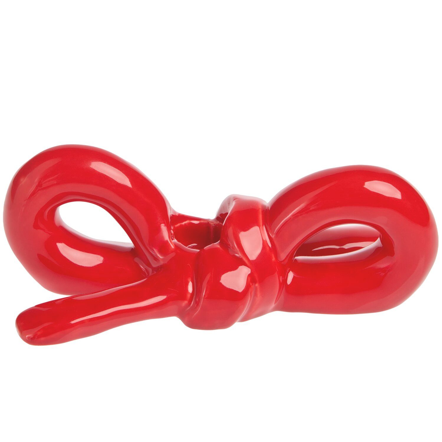 Rico Design Kerzenhalter Keramik Kerzenhalter Schleife Rot