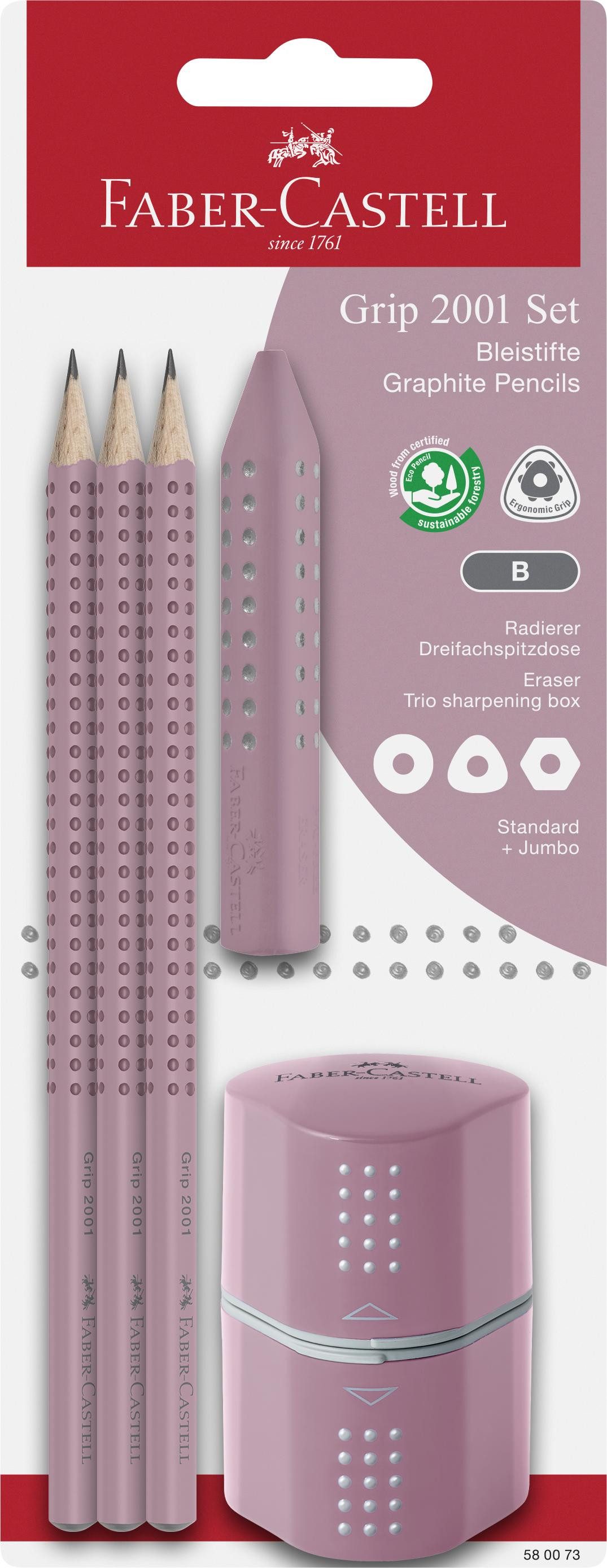 Faber-Castell Bleistift Faber Castell Bleistift Grip 2001 B rose shadows