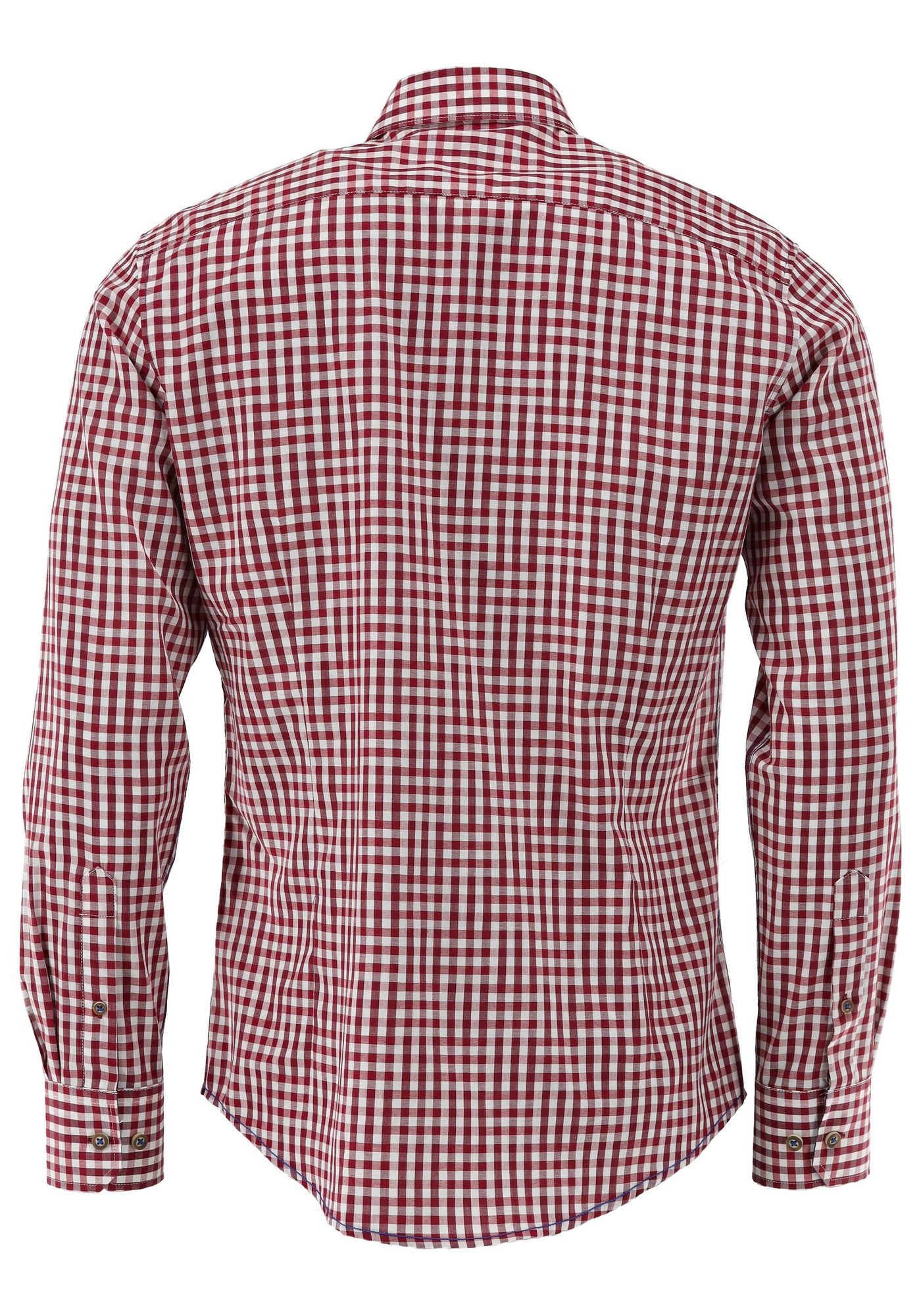 OS Trachten Trachtenhemd Zufir Langarmhemd mit Haifischkragen günstig online kaufen