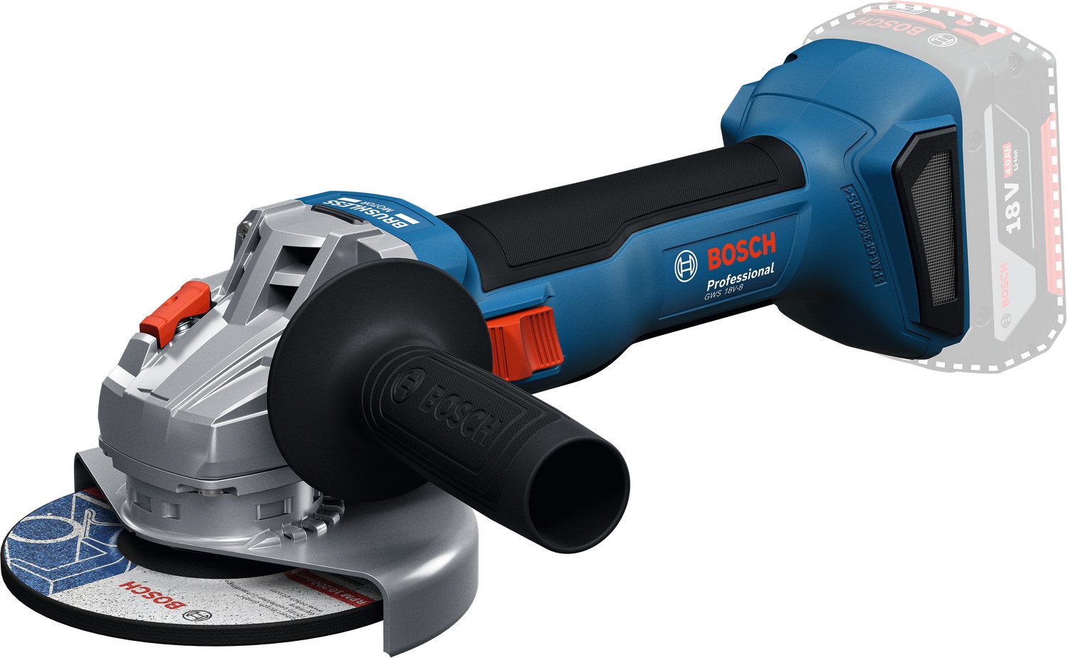 Bosch Professional Akku-Winkelschleifer »GWS 18V-8«, in L-BOXX 136, ohne Akku, ohne Ladegerät