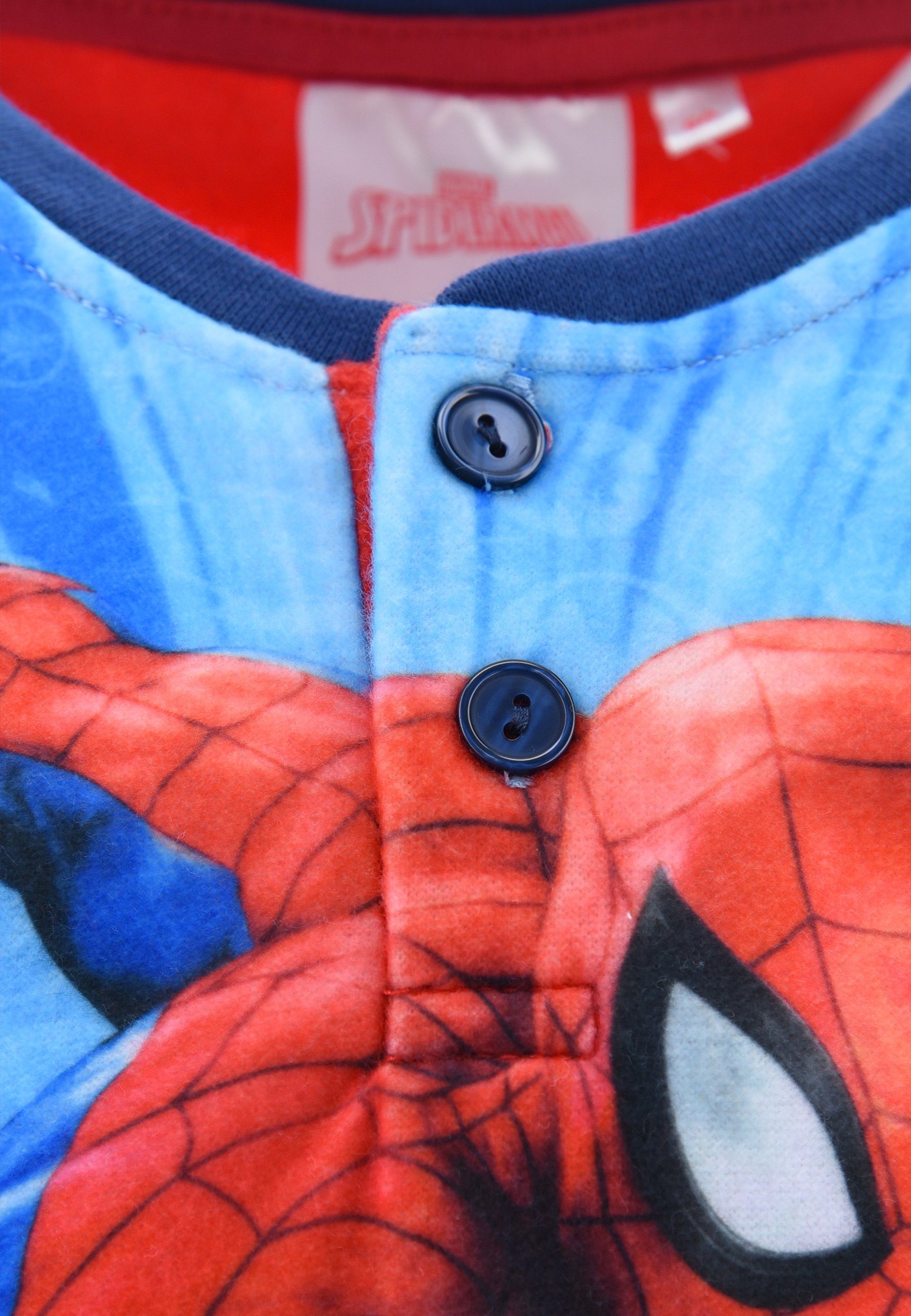 Rot Spiderman Nachtwäsche Kinder langarm (2 tlg) Schlafanzug Pyjama Jungen