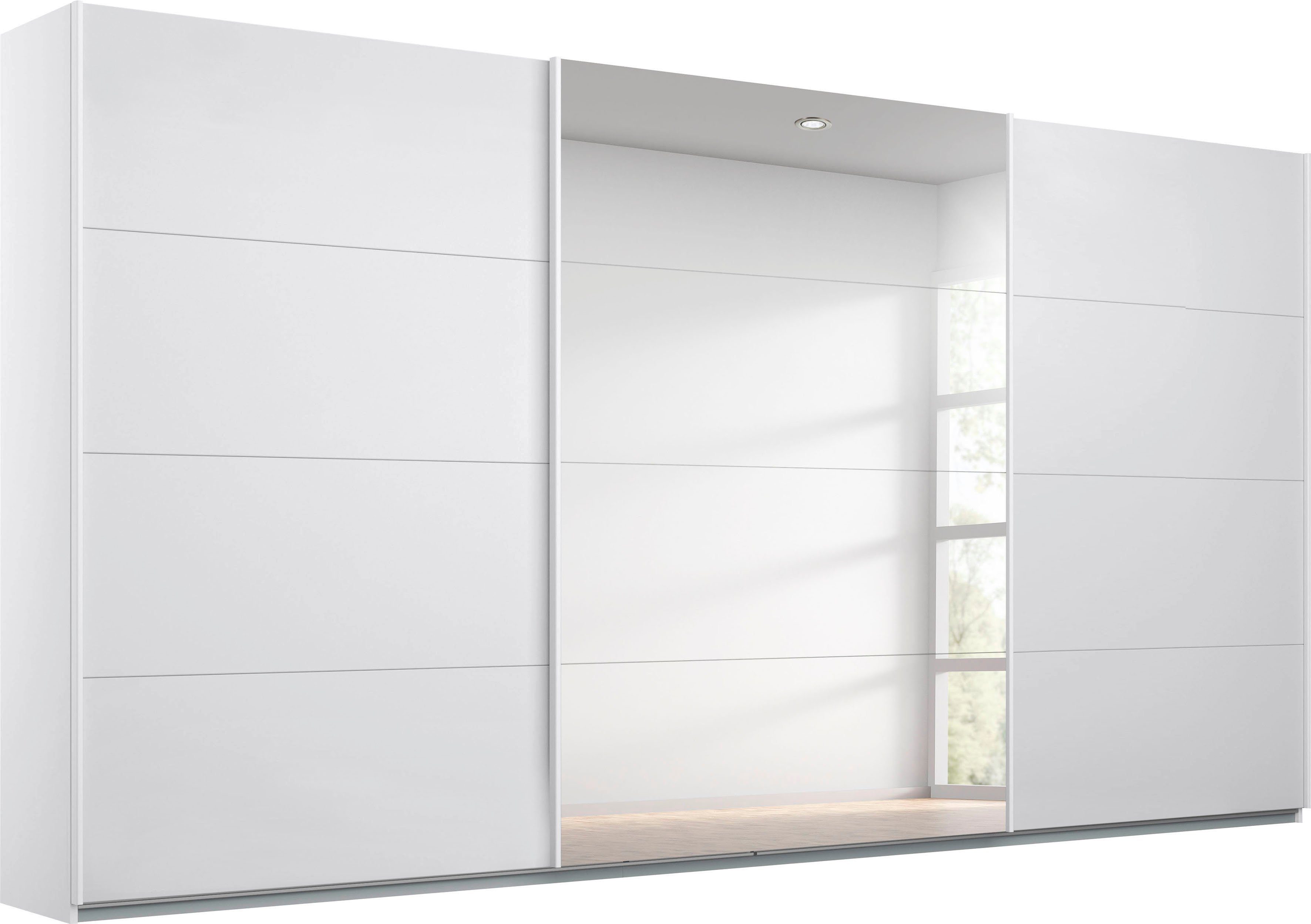 rauch Schwebetürenschrank Kleiderschrank Schrank Garderobe TOPSELLER OTELI inkl. Inneneinteilung (Breiten 203/271/315/360 cm Höhen 210/229 cm) mit 3 Innenschubladen sowie zusätzlichen Einlegeböden MADE IN GERMANY