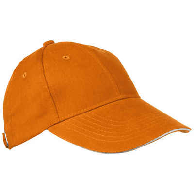 Livepac Office Baseball Cap Baumwoll-Basecap 6 Panel heavy-brushed Cotton / Farbe: orange