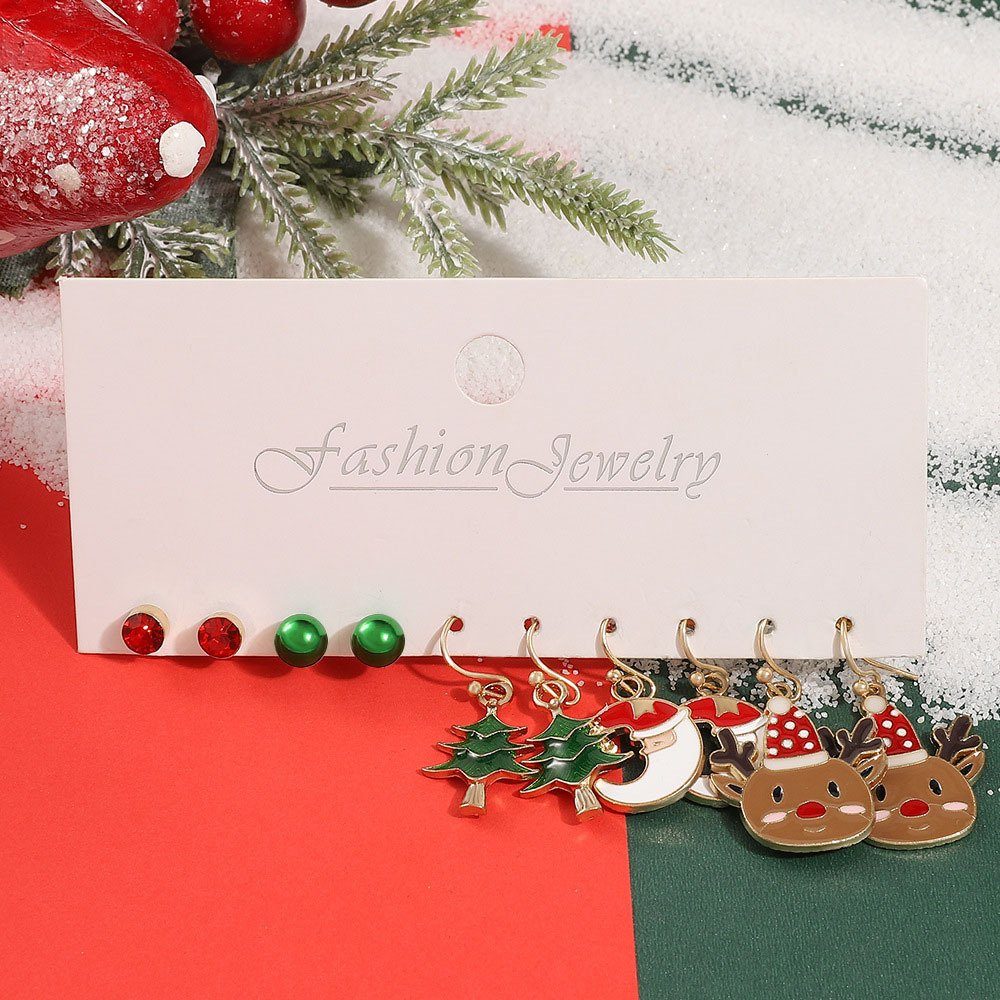 Weihnachtsbaum-förmiges Schöne 1 Ohrringe-Set, Blusmart Ohrring-Set Personalisierbar,