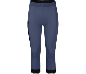 Bergson Fahrradhose SUNDRA COMFORT Capri (mit Sitzpolster) Damen 3/4 Radhose, bielastisch, tight, Normalgrößen, indigo blau