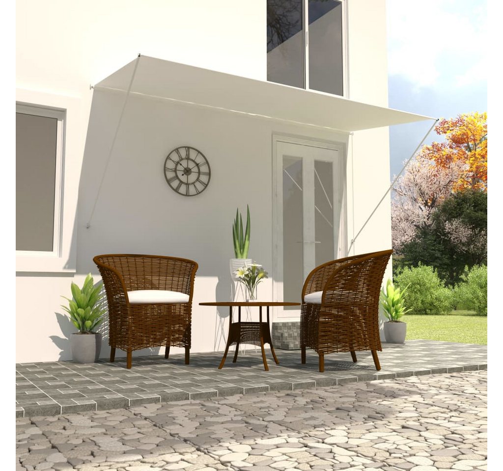 Thumbnail - vidaXL Markise Einziehbare Markise 300150 cm Creme Balkon Terrasse